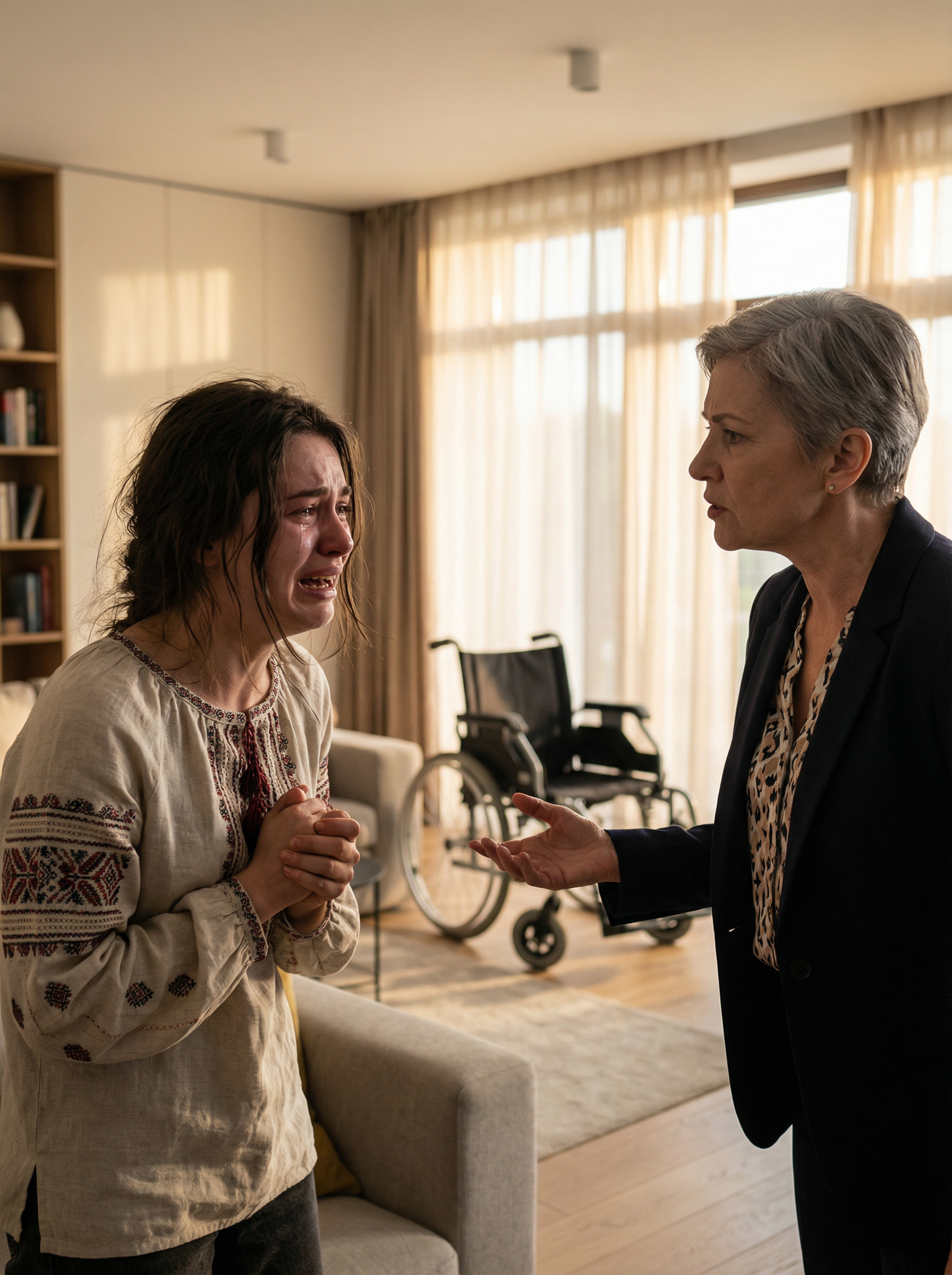 — Він інвалід, а тобі всього двадцять, у тебе все життя попереду. — Андрій став інвалідом, рятуючи мене, — крикнула донька й заплакала. — Насте, заспокойся! Він же сам сказав, щоб ти більше до нього не приходила. Андрій не хоче псувати тобі життя. Не хоче, щоб ти його катала на інвалідному візку