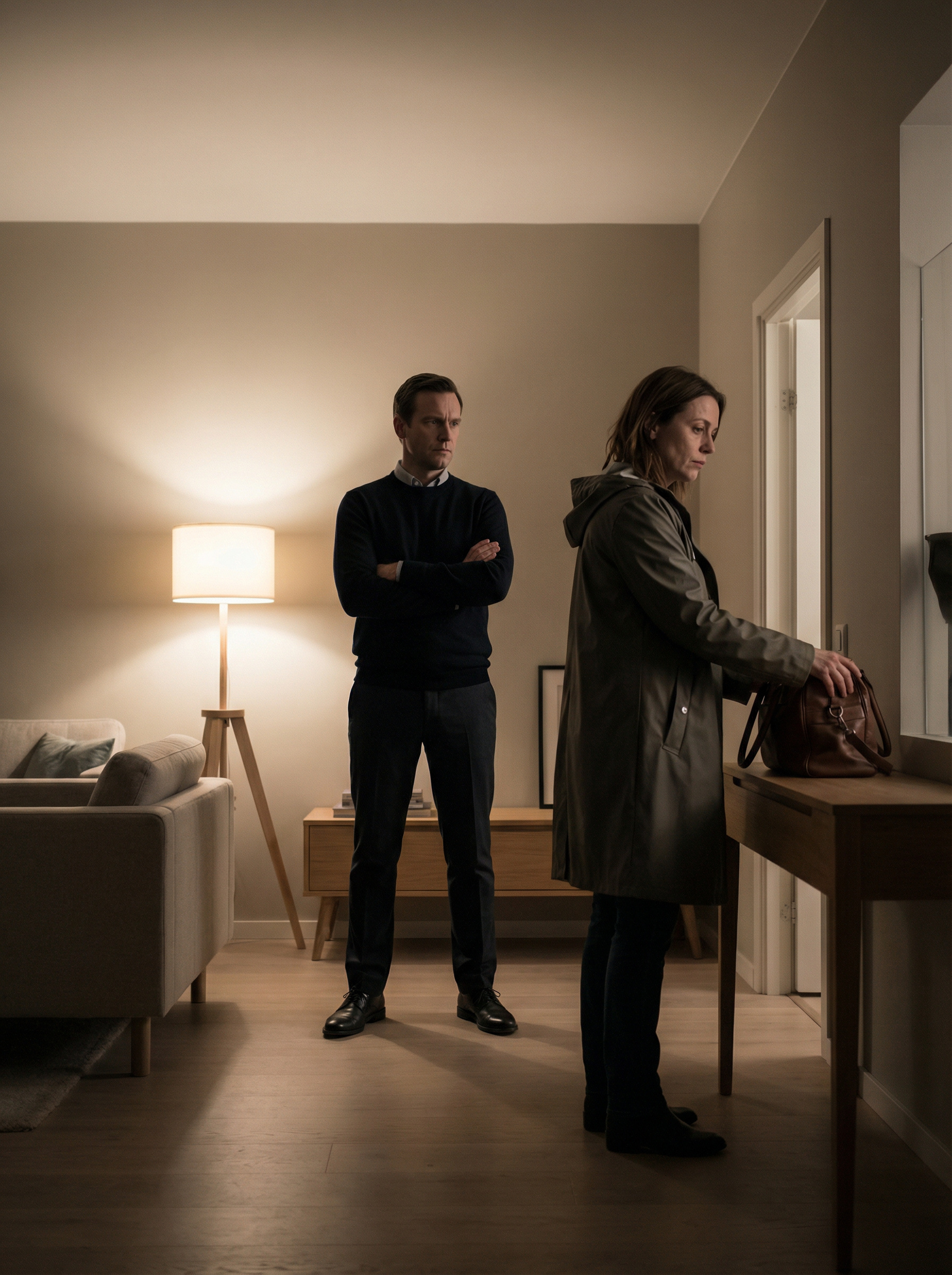 У вітальні стояв Дмитро. Не сидів, не ходив — саме стояв, по-військовому випрямившись, зі схрещеними на грудях руками. — Нам потрібно поговорити, — сказав він сухо. Я повільно поставила сумку на тумбу. — Я сьогодні бачився з Андрієм, — продовжив він. — Вони з дружиною давно живуть на роздільному бюджеті. Кожен сам за себе. І знаєш, у них все чесно. По-дорослому. Я зняла пальто, акуратно повісила на вішалку. — І до чого ти хилиш?