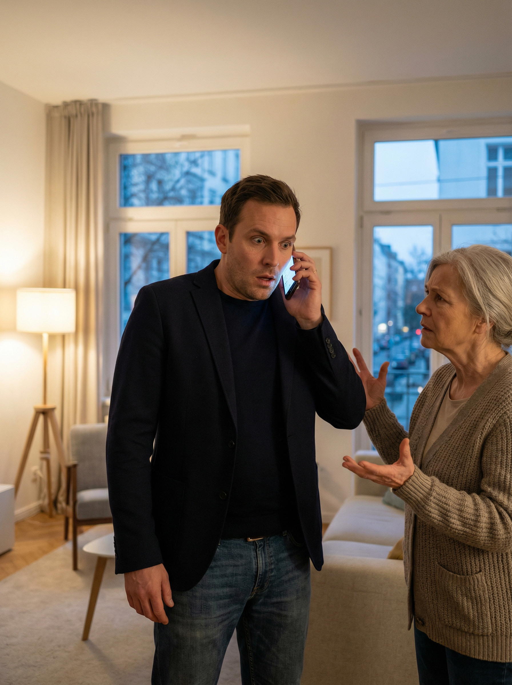 Незабаром на телефон Олександра надійшов дзвінок, від якого чоловік буквально змінився в обличчі, а його мова стала невпевненою. — Тобто, як? Зачекайте… Прямо зараз? — Що сталося? — з тривогою запитала його мати.