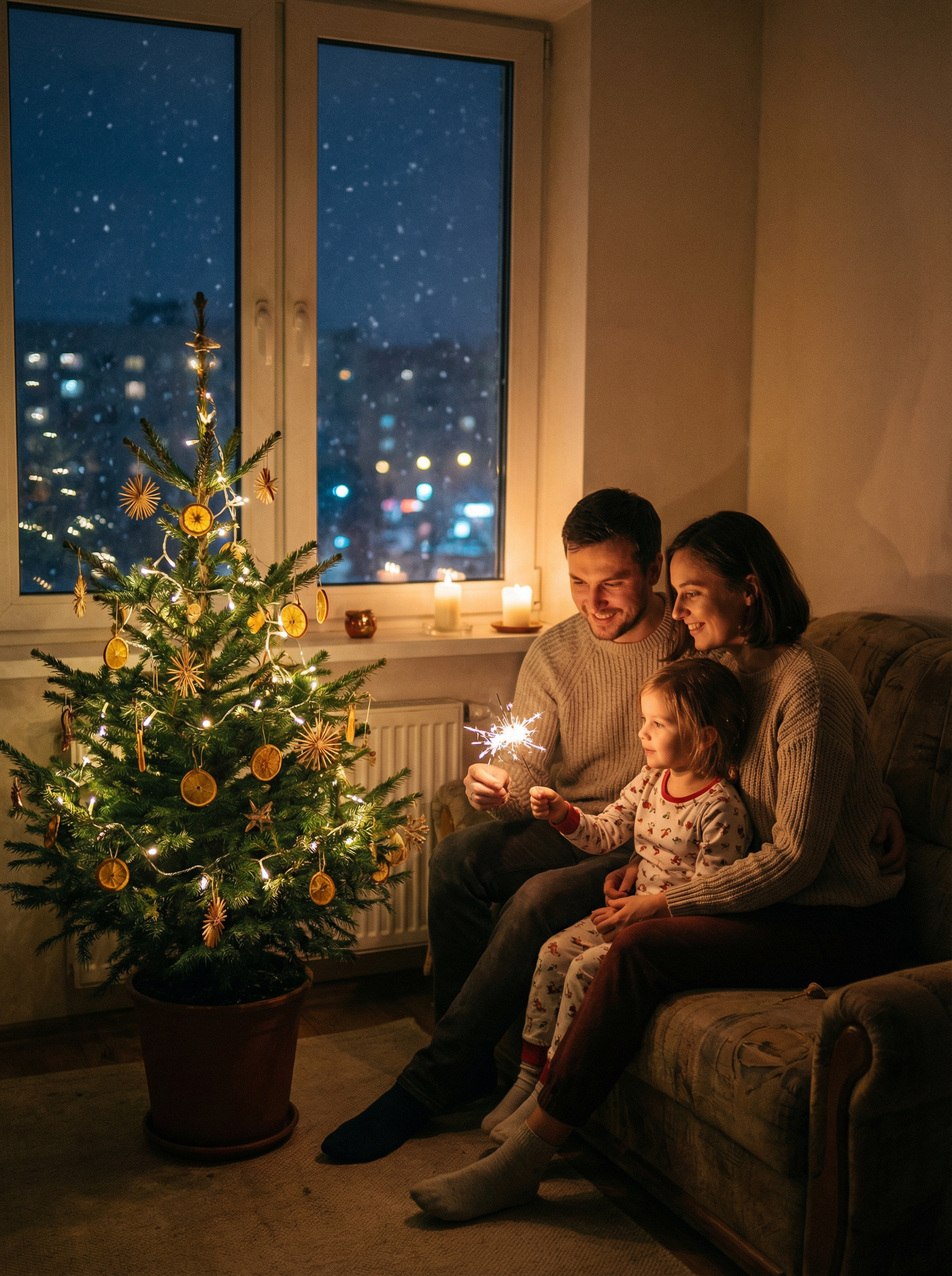 Єдиний раз ми відзначили Новий рік втрьох – чоловік, я і Маринка – і це було відразу після переїзду: родичі поки що не були в курсі