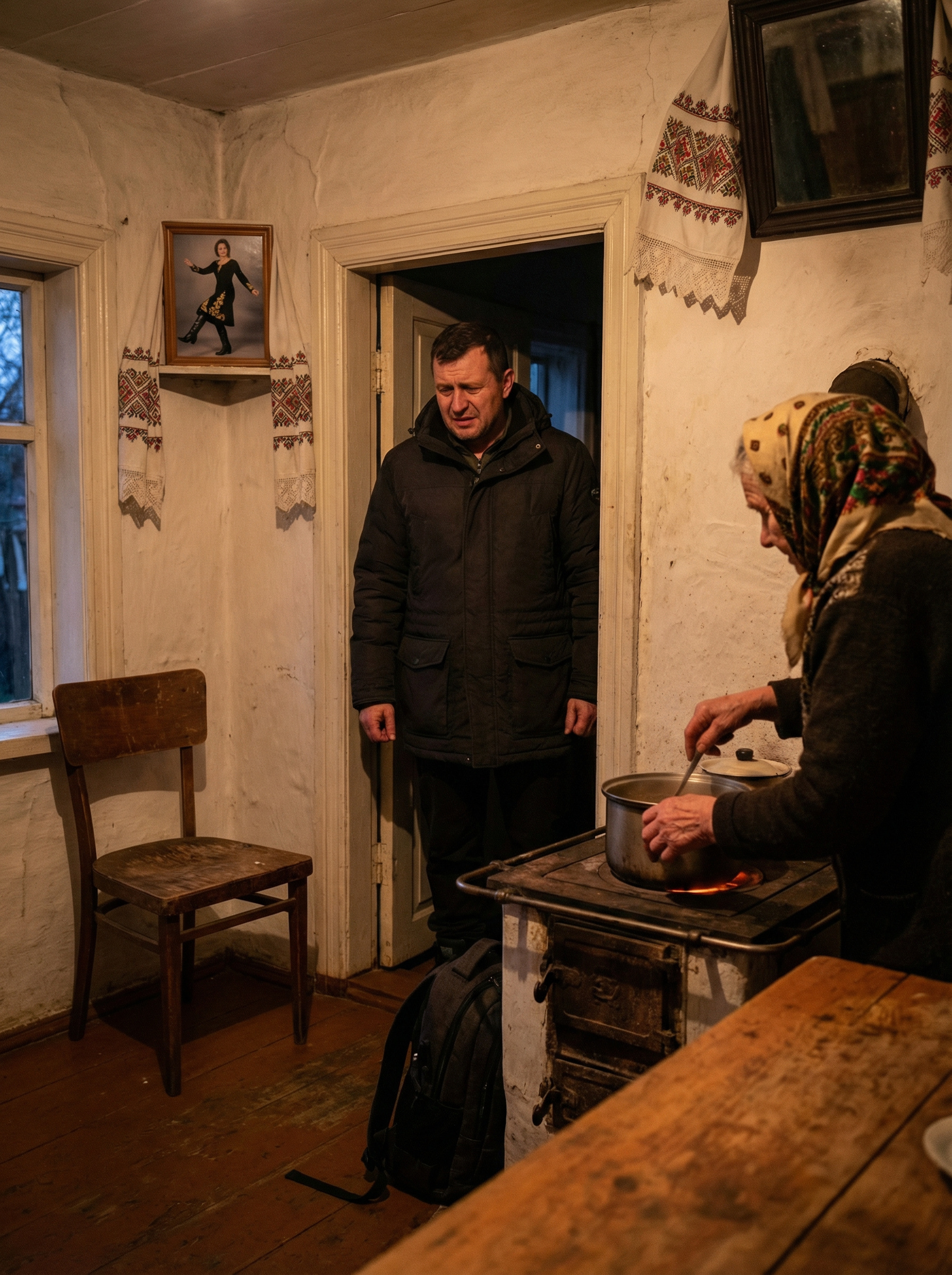 – А моє життя – це ви. Діти мої та онуки. А коли у вас миру немає, то й жити мені нема чого. І чоботи не потрібні ніякі