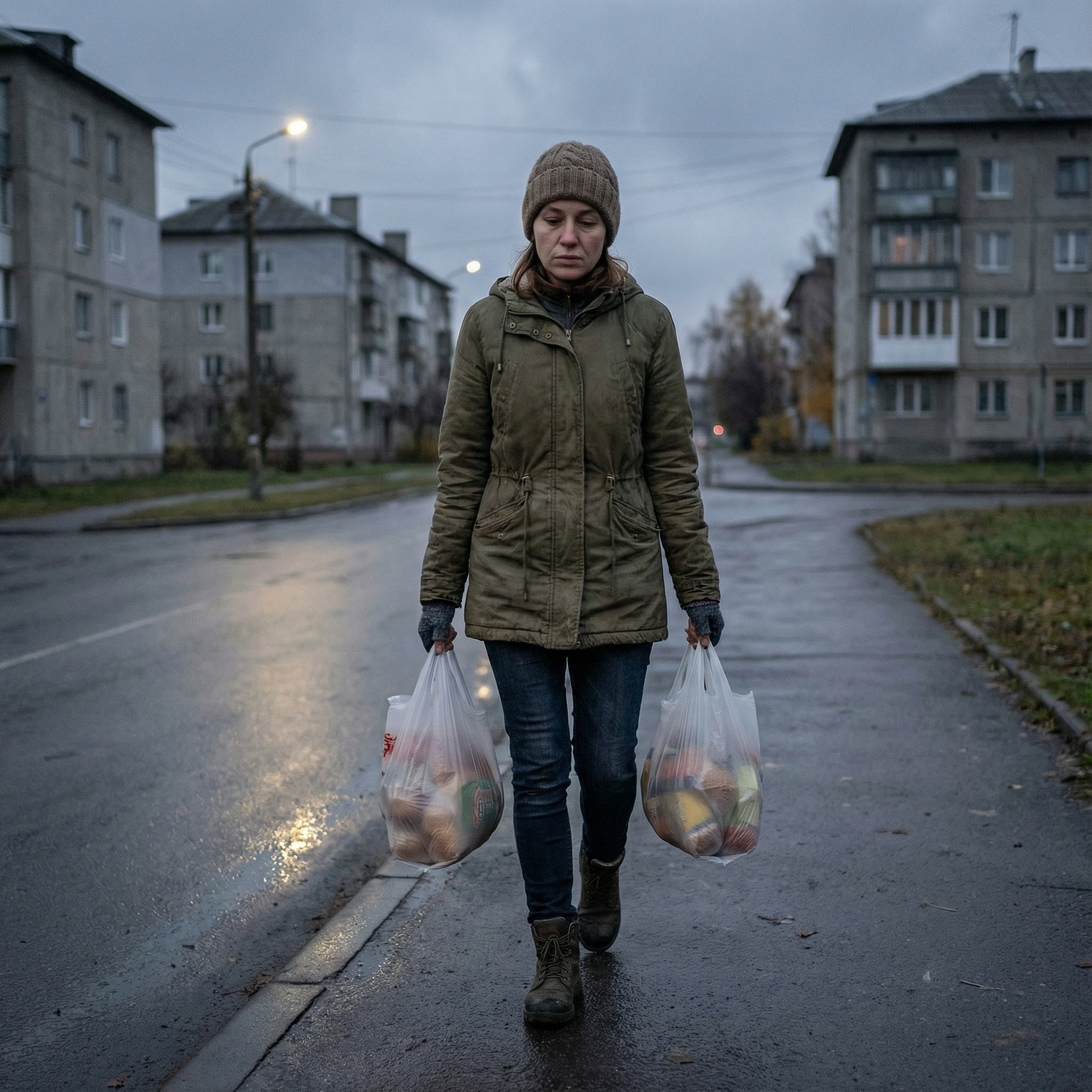 — Не плач, мамо… Нехай іде. Нам буде краще без нього