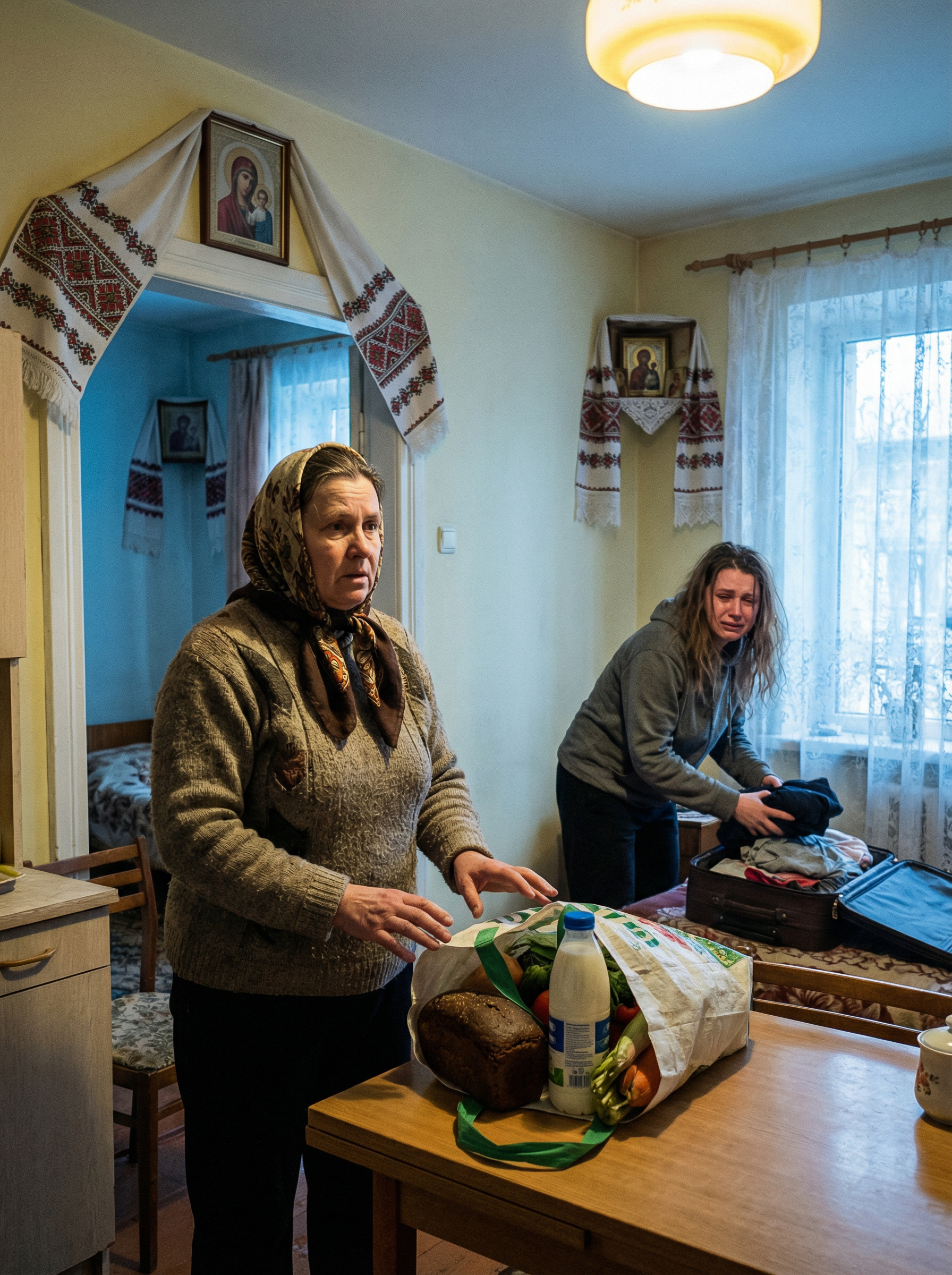 Галина поверпнулася з магазину додому, і почала розбирати продукти з пакетів. Раптом жінка почула, що в кімнаті сина та невістки дивний шум, і вирішила перевірити. – Валю, а ти куди зібралася? – здивувалася Галина, коли побачила, що невістка збирає речі у валізи. – Їду я від вас! – крізь сльози сказала Валентина. – Як їдеш? Куди? Що сталося? – здивувалася Галина. – Ось, дивіться, – Валя мовчки подала якогось листа. Галина взяла його, розгорнула і застигла від прочитаного