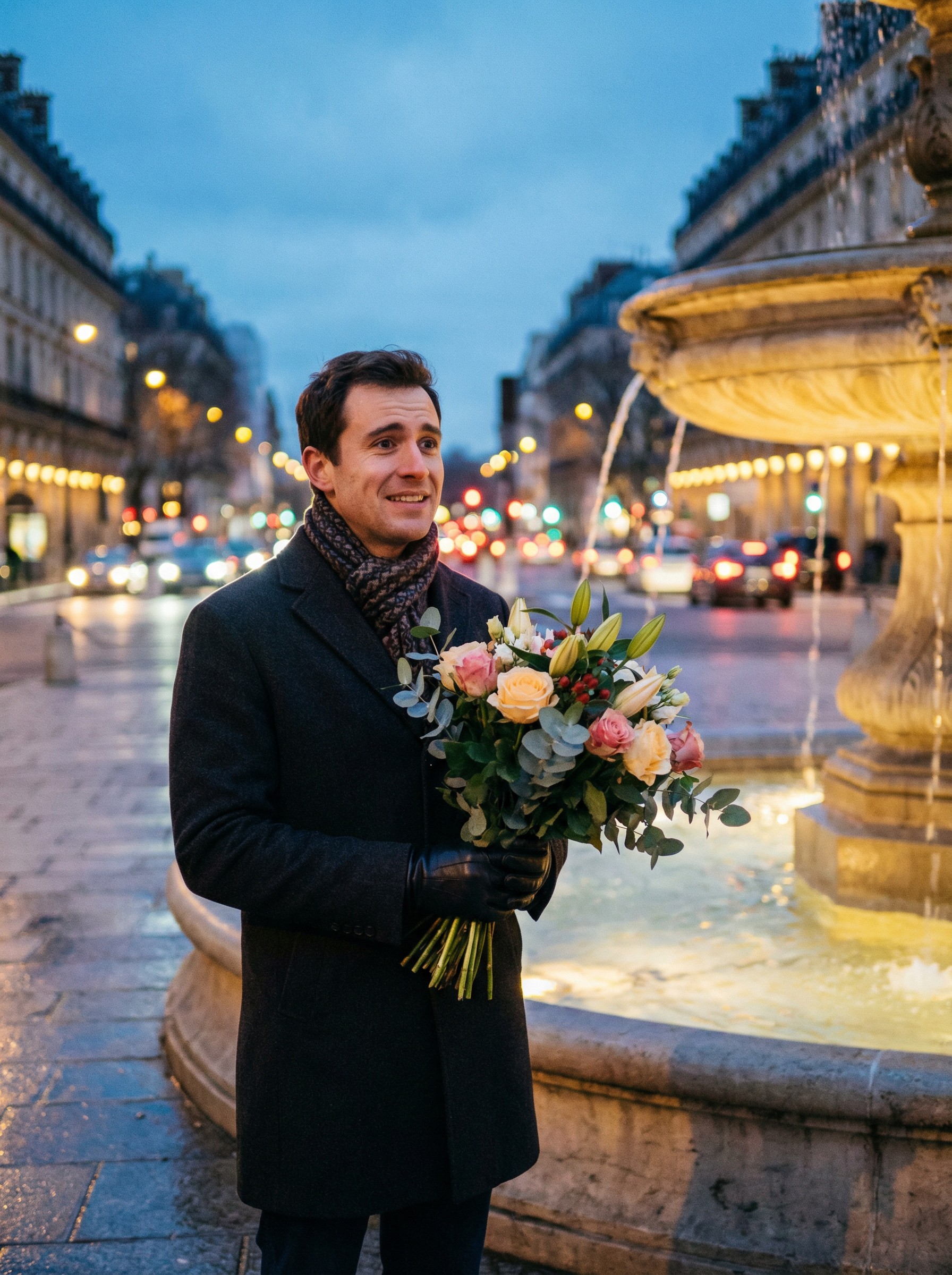 Сергій купив найкращий букет квітів, і вирушив на побачення. У піднесеному настрої він стояв біля фонтану, тримаючи в руках букет. Лесі ніде не було. Він озирнувся і набрав її номер. Трубки ніхто не взяв. – Можливо спізнюється, – подумав він і ще раз набрав номер. На цей раз Леся слухавку взяла. – Я вже на місці, ти де? – одразу запитав Сергій. – Між нами все скінчено! – раптом сказала Леся. – Що? Чому? – застиг Сергій. – Все через твій букет! – несподівано сказала дівчина. – А що з ним не так? – здивувався хлопць, нічого не розуміючи