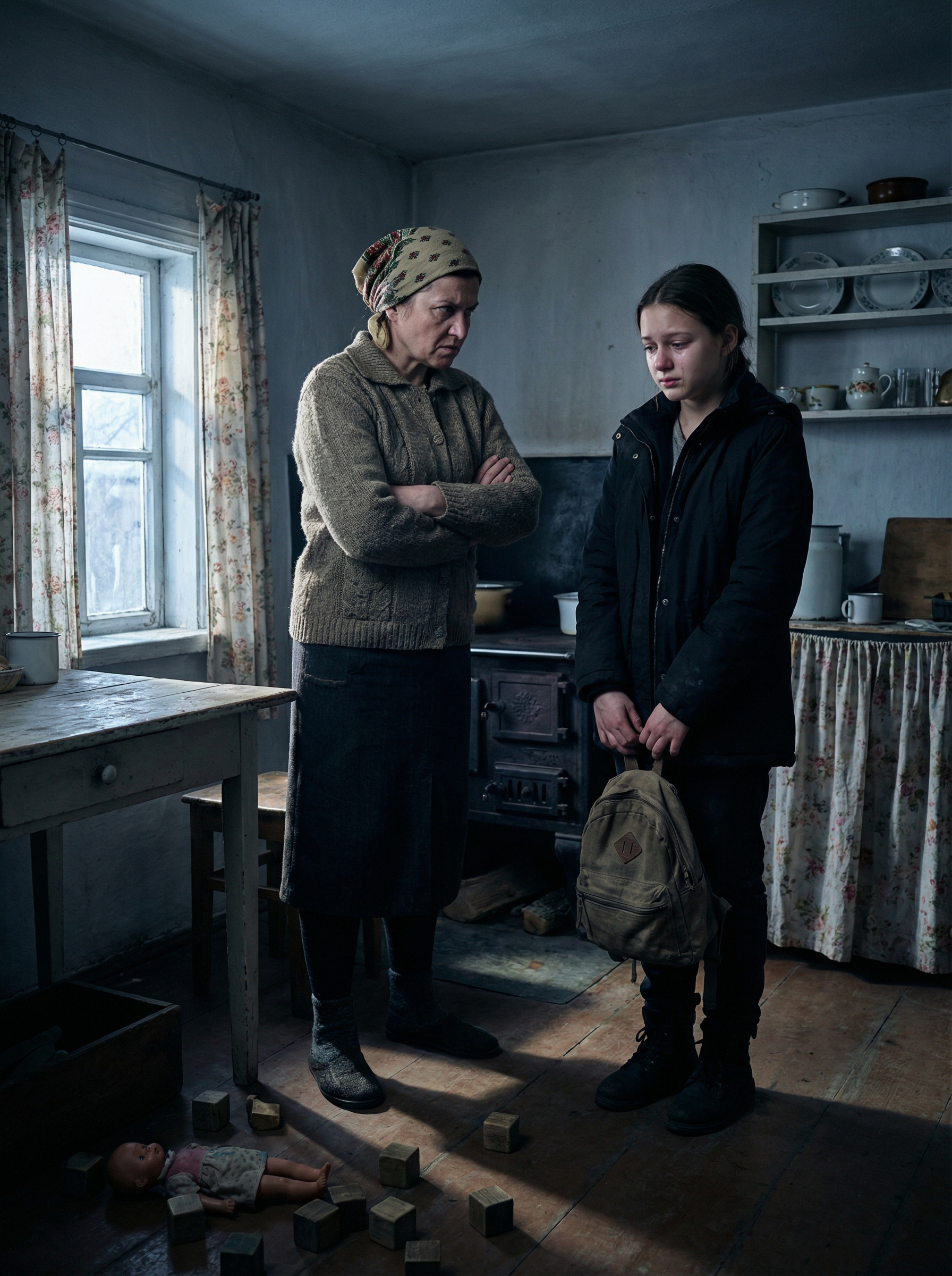 — Нінко, ти чому посуд не помила? — суворо запитала Софія. — Я помила. Це дядько Остап знову поїв і за собою не прибрав. Мати зненацька підскочила, схопила доньку за підборіддя і різко розвернула до себе: — По-перше, називай його татом, годі кривлятися. По-друге, він — чоловік. Він нас годує. Остап не повинен прибирати. Це твій клопіт, а не його, зрозуміла?