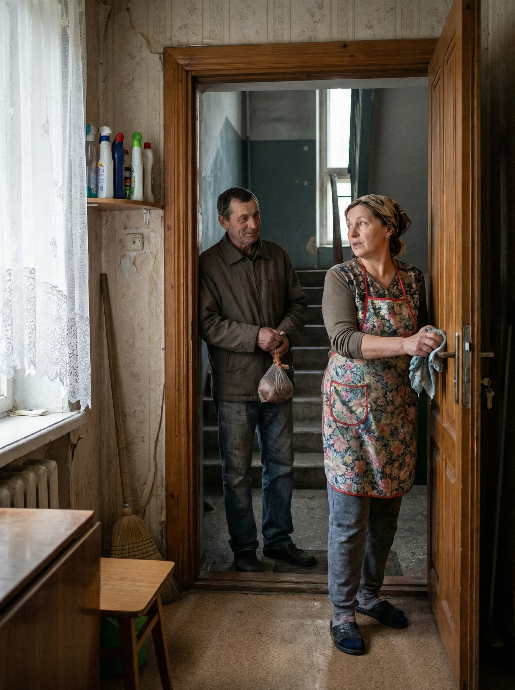 Марина прибирала в квартирі, коли в двері подзвонили. Жінка залишила всі справи та пішла відкривати. На порозі стояв незнайомий чоловік. – Доброго дня, я ваш сусід, з п’ятого поверху, – сказав гість, коли Марина відкрила двері. – Доброго дня, – привіталася у відповідь Марина. – Вам щось потрібно? – Тут така справа…Ось це вам, – сказав чоловік і простяг пакет. – Що це? – здивувалася Марина. – Беріть. Я знаю, що вам це потрібно, – сказав сусід. Марина взяла пакет, заглянула в нього і застигла. – Дякую, – тихо сказала Марина і сльози покотилися з її очей