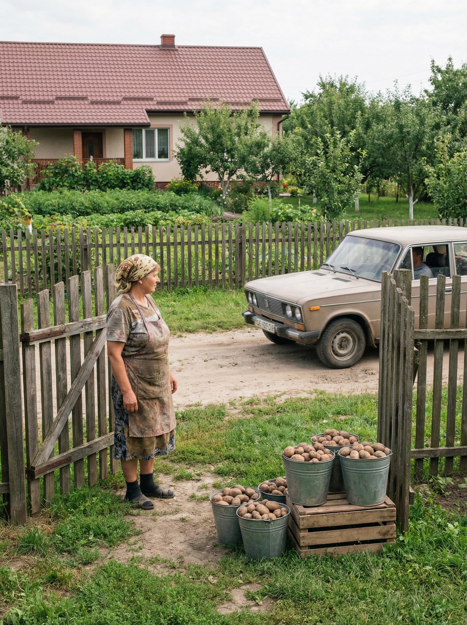 — Доброго дня… картоплю продаєте? — Доброго дня! Так, продаємо, ось, вибирайте. Я посміхаюся. — Стоїть вона у вас за воротами без продавця, під’їжджай, хто хочеш, забирай, скільки хочеш. Жінка тихо розсміялася у відповідь. — А ми на довірі, чесних людей усе одно більше