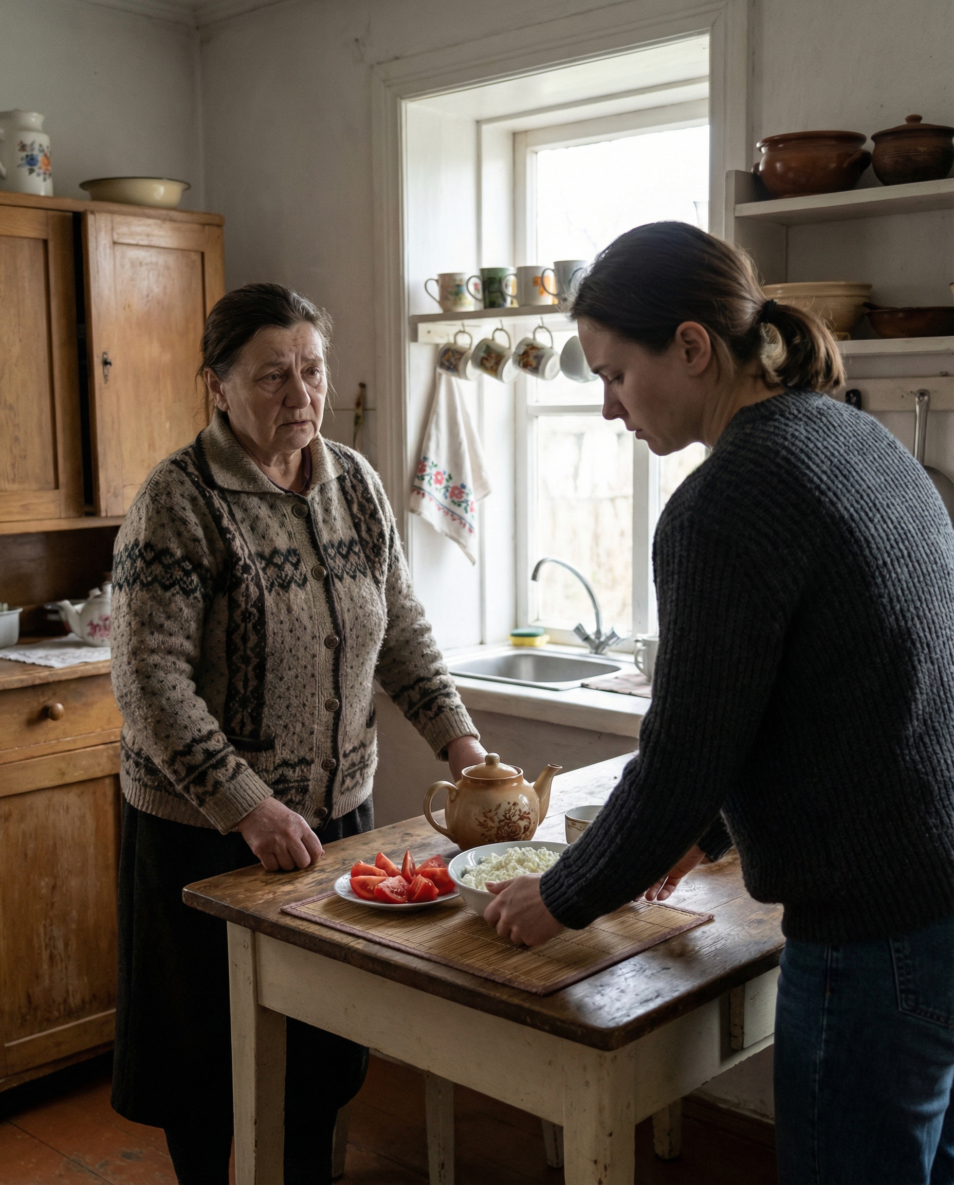 Сусіди вже давно дивилися скоса. Мовляв, доньці вже за тридцять, а вона все біля материної спідниці. Хтось навіть пустив плітку, ніби це Софія Марківна навмисно тримає доньку самотньою, аби не лишитися без догляду на старості років. — Ольго, — обережно почала мати, поки донька викладала на стіл домашній сир та соковиті томати, куплених у фермерів. Софія Марківна терпіти не могла магазинного «пластику». — Може, ти вже замислишся про малечу? Роки ж летять, уже четвертий десяток пішов. Ольга змінилася на обличчі, стала сердитою. Ця тема була болюча для неї. — Мамо, ну знову ти за своє. Навіщо мені це зараз? Ти хоч уявляєш, скільки коштує виростити дитину? Мені доведеться покинути перспективну роботу, забути про кар’єру. Софія Марківна зітхнула і стала згадувати своє важко прожите життя
