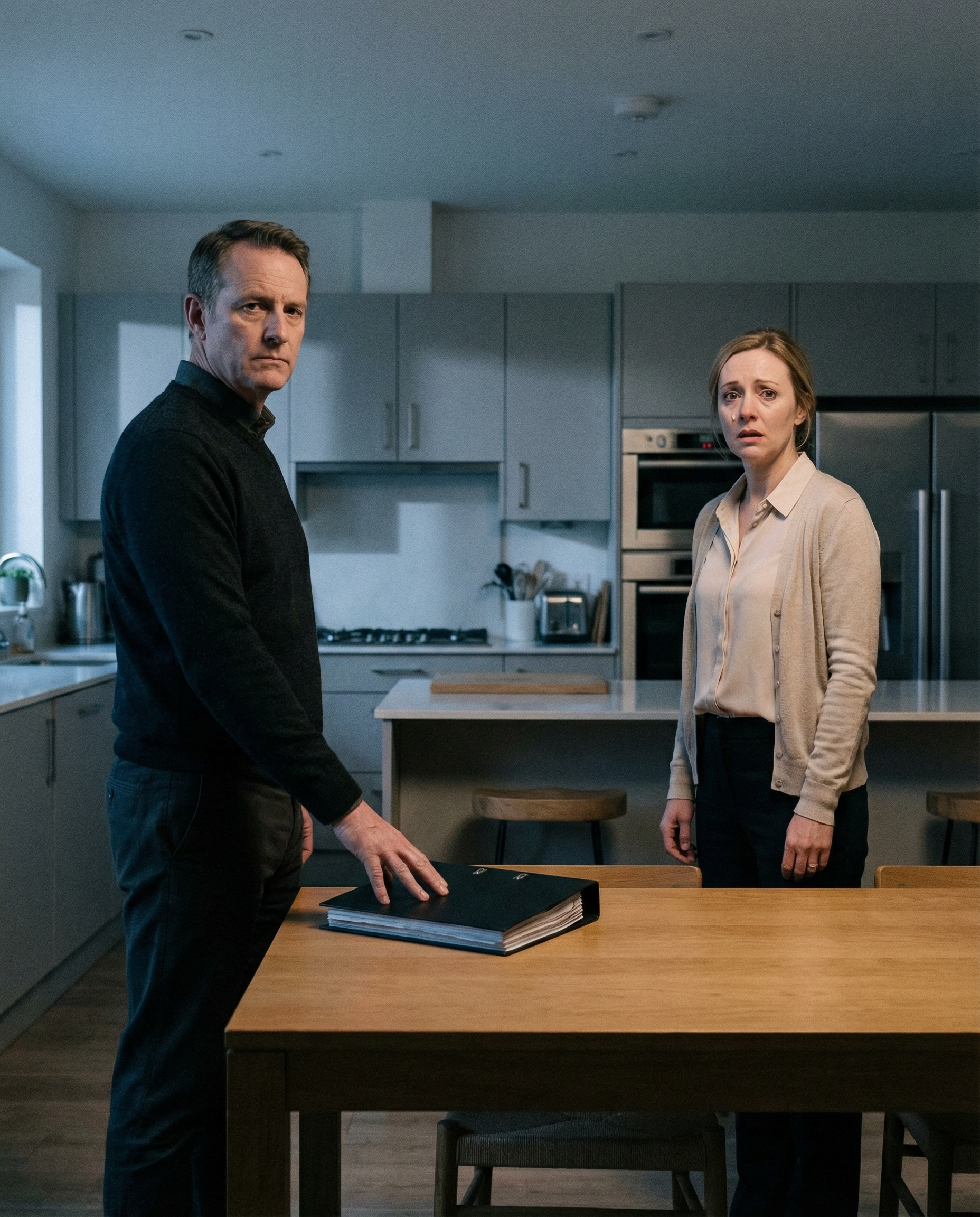 Чоловік раптом виклав на стіл товсту чорну теку і абсолютно серйозно сказав: — Ми розлучаємося. Я все дізнався. Ти мені зраджуєш і навіть не намагайся виправдовуватися та утримувати мене. У мене є всі докази твоїх зрад.