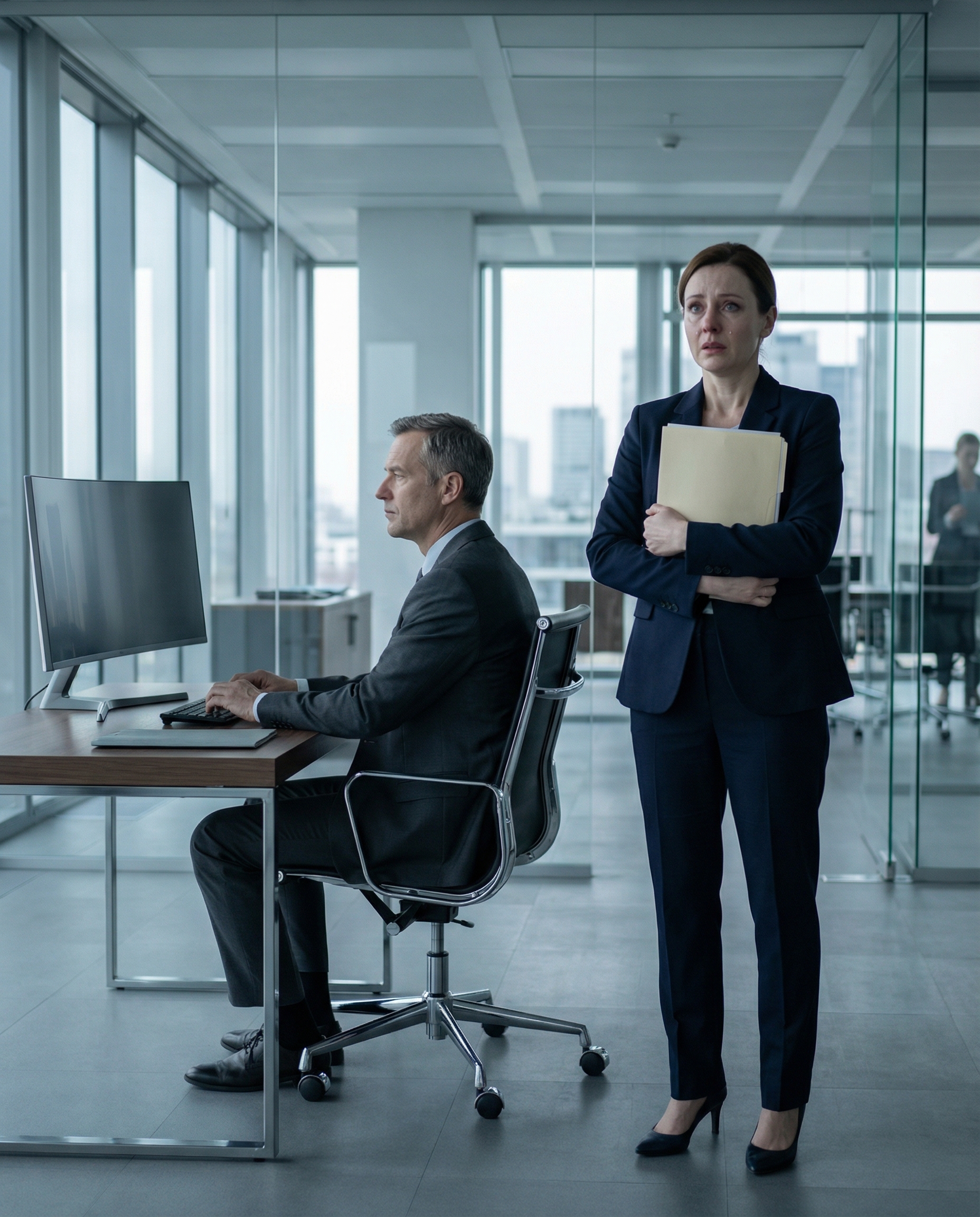 — Анно Михайлівно, зберіть особисті речі. Ви більше не працюєте в компанії. Ігор навіть не відірвав погляду від екрану монітора, вимовивши це спокійно, ніби йшлося про когось стороннього.  Дванадцять років спільної праці, дванадцять років пліч-о-пліч — а тепер він говорить так, ніби їх нічого не пов’язувало.