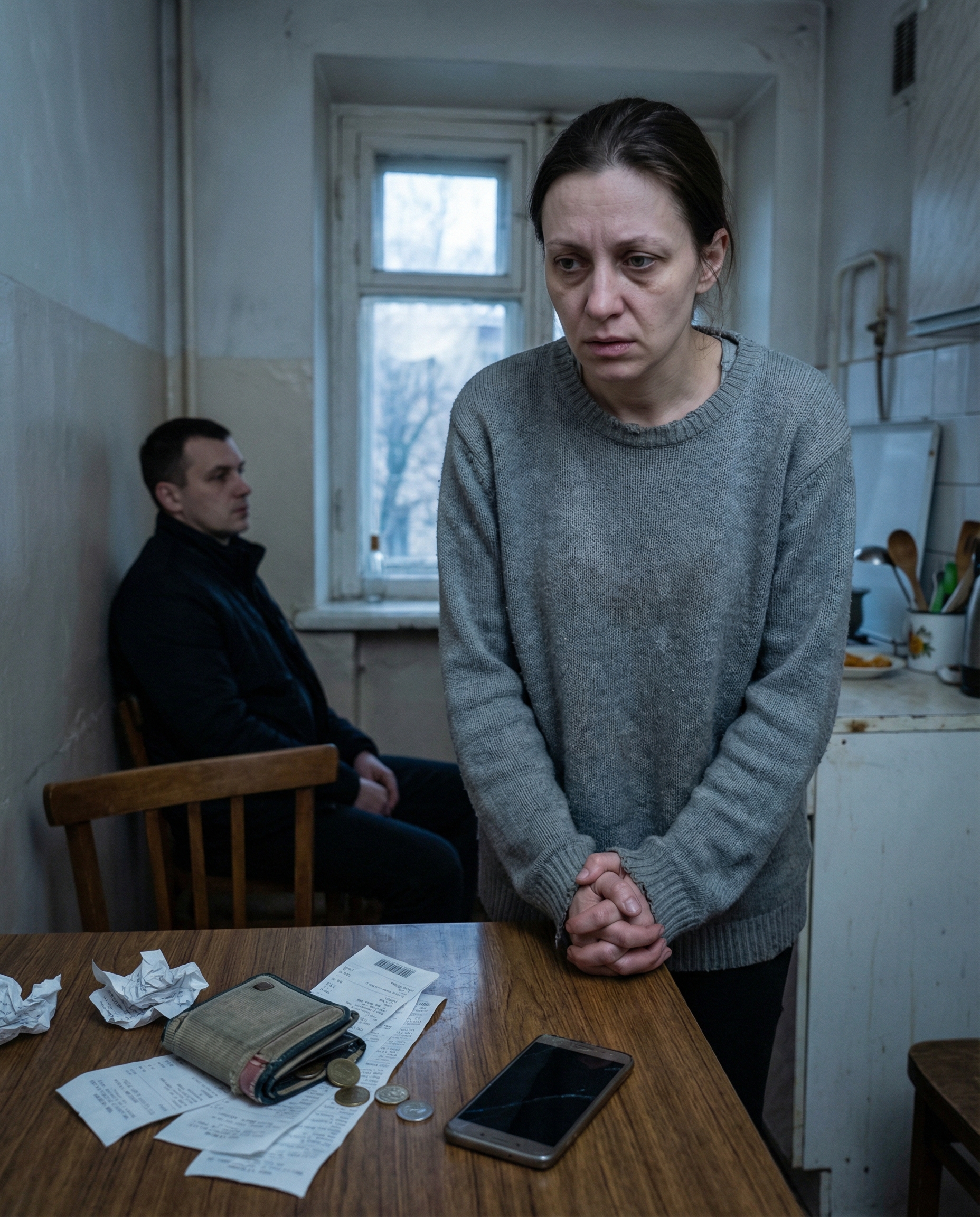 — Я підлогу мити ходжу в крамницю під будинком, ту, що в нас на першому поверсі. Мої батьки зі своїх крихітних пенсій нам гроші підкидають, бо думають, що ми ледь кінці з кінцями зводимо. А ми, виявляється, багатії!