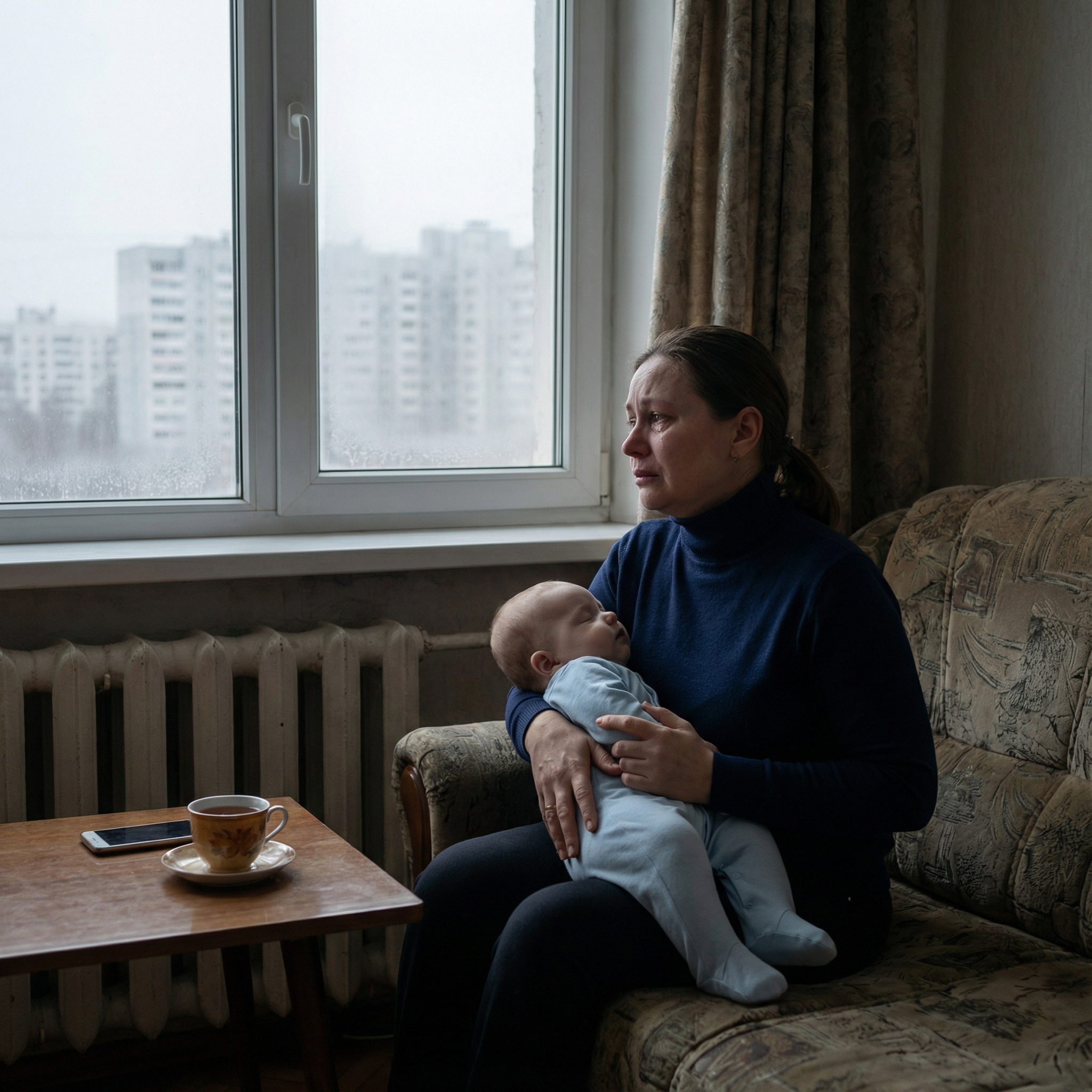 “Олена, ледве стримуючи сльози, попросила Вадима посидіти з сином, поки вона посмажить картоплю. -Що? Знову картопля? Смієшся чи що? – тримаючи дитину на витягнутих перед собою руках, вигукував Вадим. – Ти смієшся? Так? Смієшся?