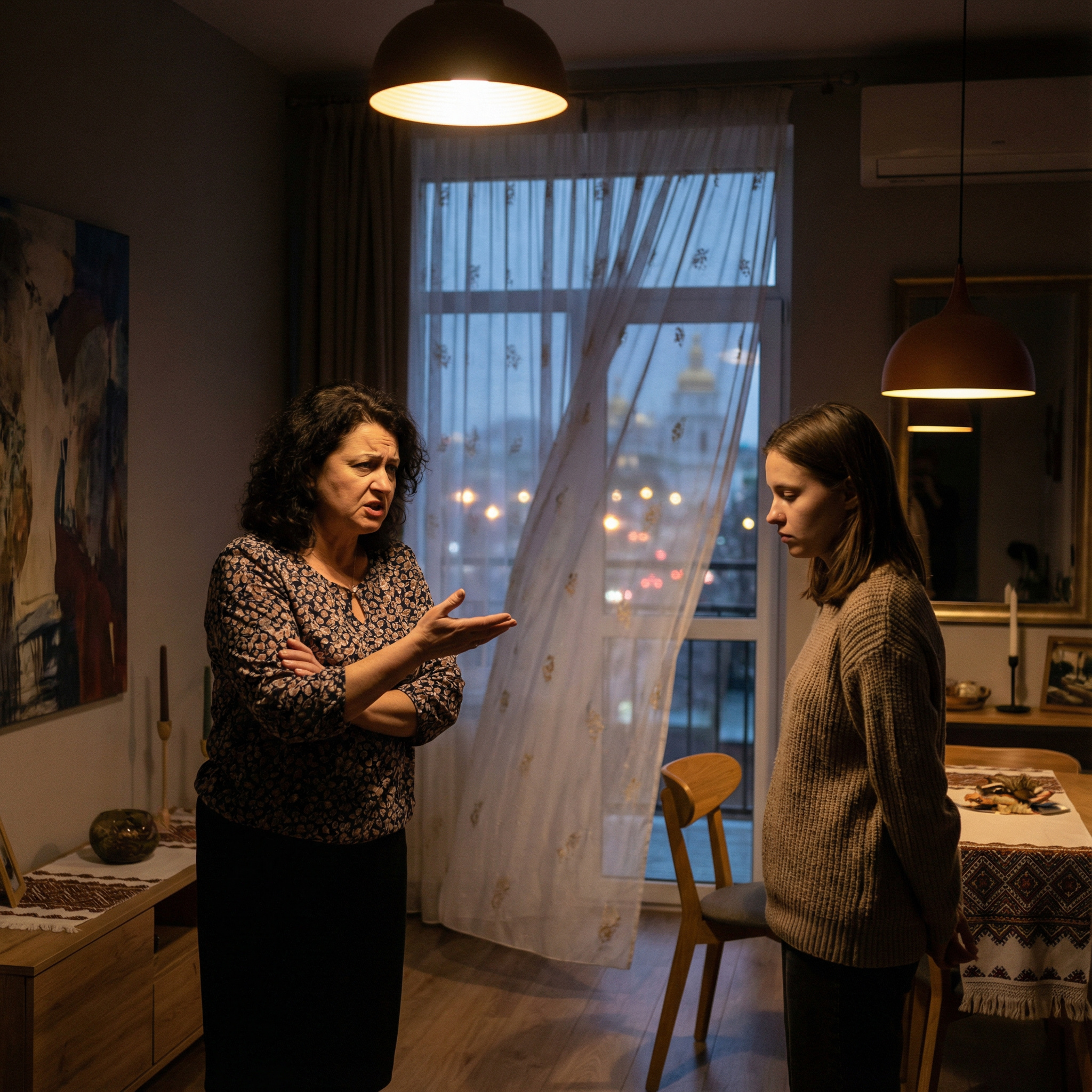 – Тобі квартиру дарують, а ти носом крутиш! – Репетувала мати