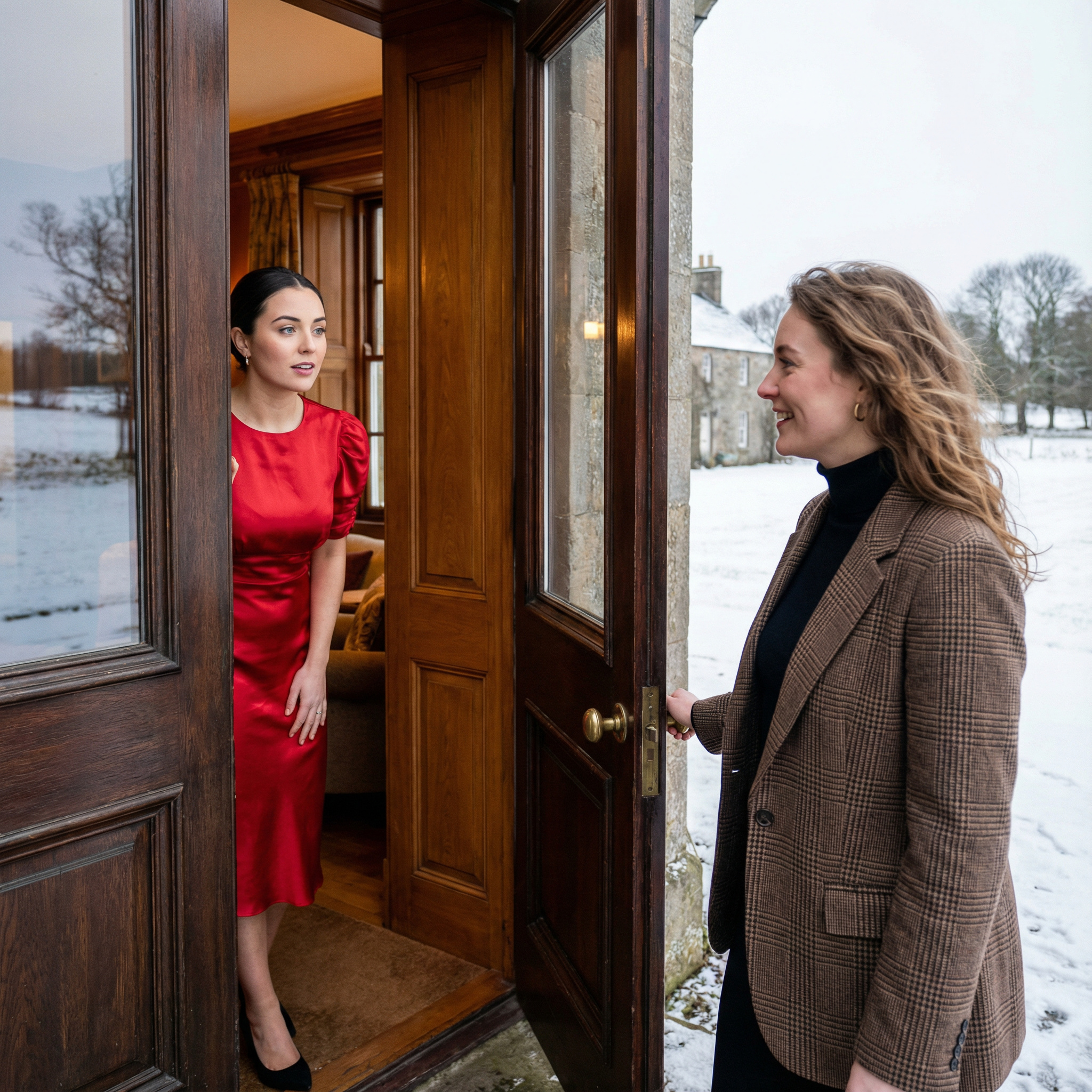 – Вам кого?… – Я так розумію, що у вас є розмова ..: дуже скоро від вас піде чоловік. – Сергій? Хм. І куди ж він піде? – До мене. Я його кохана жінка. – А… – нарешті доходить.. – ви його кохана жінка. Розумію. Знаєте, а я теж його кохана жінка, принаймні він сам так говорить. Треба ж якийсь збіг. Слухайте, Любов, а давайте з цього приводу вип’ємо. – Ви що? Не питиму я з вами. З чого це?! – Та ви не лякайтесь.