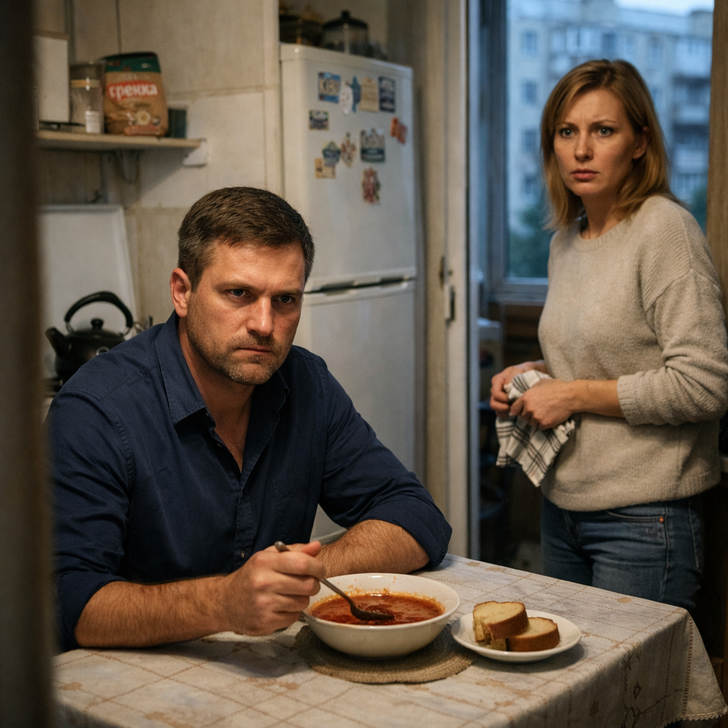 Петро повернувся додому з роботи. – Привіт, вечеряти будеш? – запитала Ніна, коли чоловік зайшов на кухню. – Не відмовлюся, – відповів він. Ніна розігріла вечерю, поставила на стіл. Петро повечеряв, а потім уважно подивився на дружину. – Я хочу розлучитися! – заявив він. Ніна вирішила, що це жарт, і навіть хмикнула у відповідь. Але, подивившись на чоловіка, зрозуміла, що він говорить серйозно. – Петро, що сталося? – спитала Ніна. – А то ти не знаєш! – уїдливо сказав чоловік. – Петро, я правда нічого не знаю! Поясни! – Ніна здивовано дивилася на чоловіка, не розуміючи, що відбувається