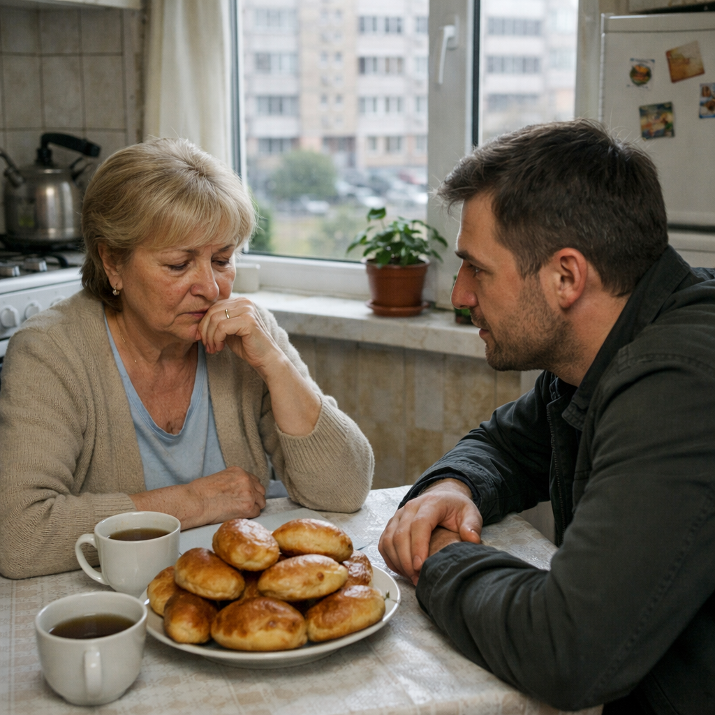 Людмила Петрівна набрала номер свого сина. – Дмитрику… – почала вона. – Ти не міг би завтра приїхати? Поговорити треба. – Щось сталося? – запереживав Дмитро. – Ні, нічого такого, – жінка помовчала. – Просто… Скучила… Насправді Людмила Петрівна просто не могла так більше! Тридцять сім років вона прожила в цьому будинку. А тепер… Наступного дня, коли син приїхав, вона довго не могла розпочати розмову. Пригощала пиріжками, розпитувала про внуків, роботу… – Мамо, – не витримав Дмитро. – Що таке? Жінка зітхнула. – Сину, я тут подумала… – почала вона і замовкла. – Мамо, та кажи вже, що в тебе тут сталося?! – син не розумів, що відбувається