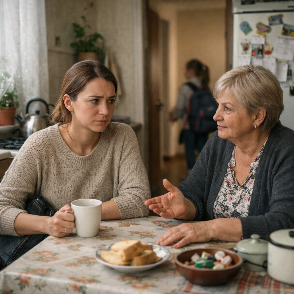 Марина забрала доньку зі школи і повернулася додому. Жінка зайшла в коридор, і побачила в квартирі свекруху. – Привіт, Марино! А я на тебе чекаю, – усміхнулася Віра Петрівна. Марина відправила доньку у кімнату, а сама з свекрухою усамітнилась на кухні. – Я все знаю, Марино, – одразу сказала свекруха. – Ви про що? – здивувалася жінка. – Вчора до мене заходив син і розповів мені про ваш «секретик»! Негідник він, що ж тут додати, – раптом почала Віра Петрівна. – Та про що ви? Що вам розповів Вадим? – Марина здивовано дивилася на свекруху, не розуміючи, що відбувається