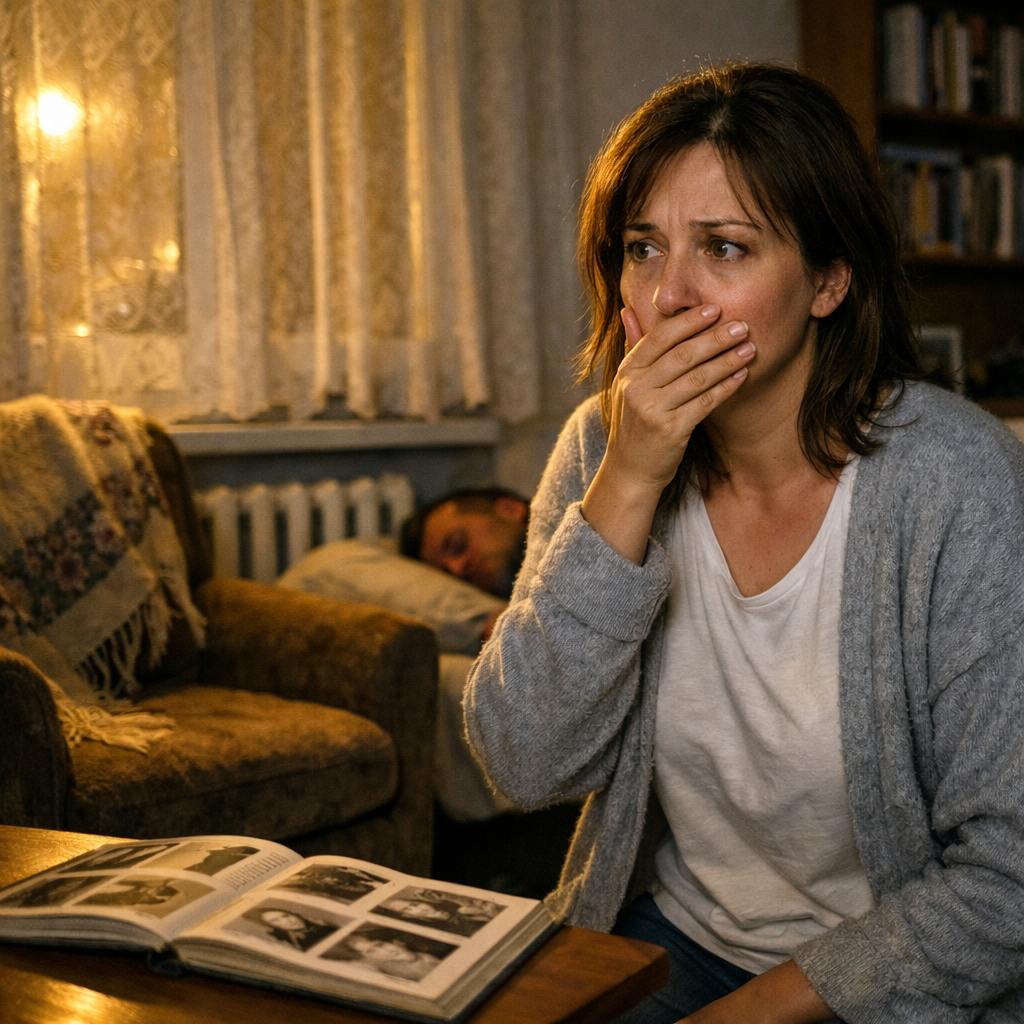 У Люди була річниця, як не стало її мами. Вже кілька років минуло, але Люда знову заплакала… Вона дістала альбом, подивилася старі фото і ще більше розчулилася. Вночі Людмилі снилися всі її родичі – і брат Мишко, і тітка Рита з дядьком Славком. Раптом вона прокинулася. Їй чомусь стало холодно. Люда подумала, що її чоловік Микола ковдру перетягнув на себе… Але ні, ковдра була на місці, а Микола солодко спав! Раптом Люда відчула, що щось не так. Вона глянула на крісло й оторопіла від побаченого