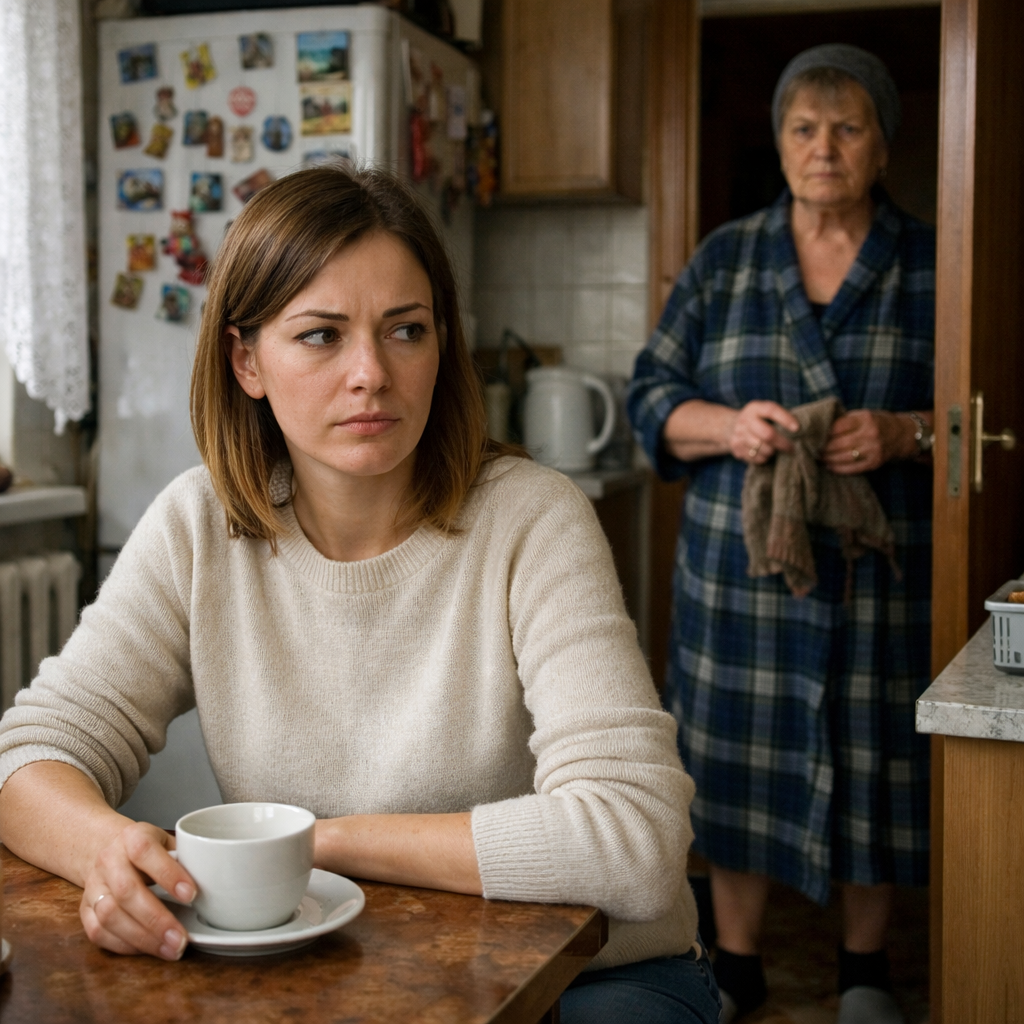 Мар’яно! Я не зрозуміла, чому в моїй кімнаті досі не протертий пил? — голос Стефанії Богданівни, свекрухи, розрізав ранкову тишу. Вона стояла в дверях кухні, тримаючи в руках стару вовняну ганчірку. — Я ж казала: щодня, о восьмій ранку, вологе прибирання! Це питання гігієни і мого здоров’я! Мар’яна повільно відставила горнятко з чаєм. Вона відчувала, як усередині все натягується, наче струна, що ось-ось лусне. Вона подивилася на жінку, яка вже четвертий місяць живе в її домі. — Стефаніє Богданівно, — голос невістки був тихим, але напруженим, — це не ваша кімната. Це наша з Олегом вітальня. Ви тут живете тимчасово, поки у вашій квартирі на не закінчать міняти труби. — Тимчасово чи ні, а я старша в домі! У нормальних родинах поважають вік і досвід. А ти, мила моя, мабуть, у своїй сім’ї такій культурі не вчилася