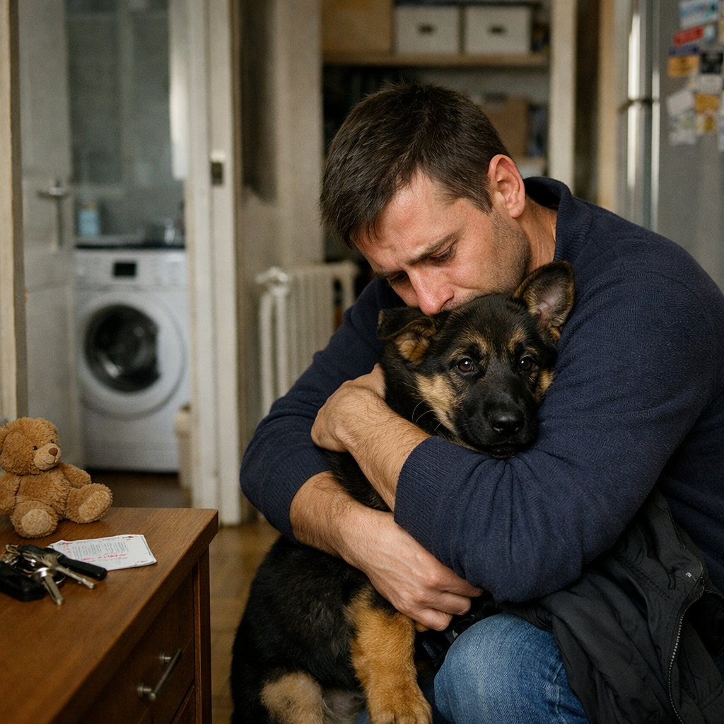 “Дружина їхала в автобусі й не вижила в дорожній пригоді. Їхнього малюка теж не врятували. У порожній квартирі чекав на нього тільки Джек, – п’ятимісячна смішна вівчарка, – все, що залишилося від колишнього щастя