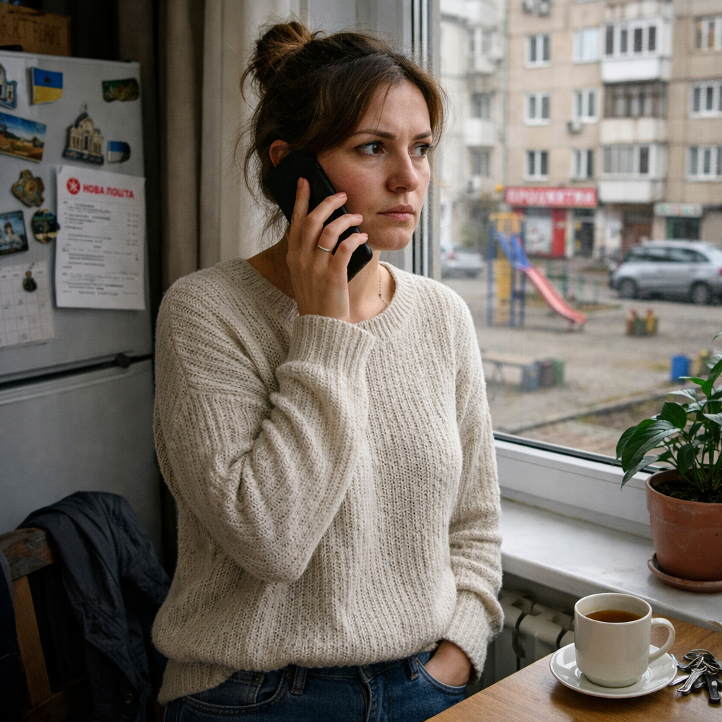 — Алло? — голос у слухавці був жіночий, чужий і водночас надто впевнений, ніби ця людина вже давно почувалася господинею всього, що колись було Кірі близьким.