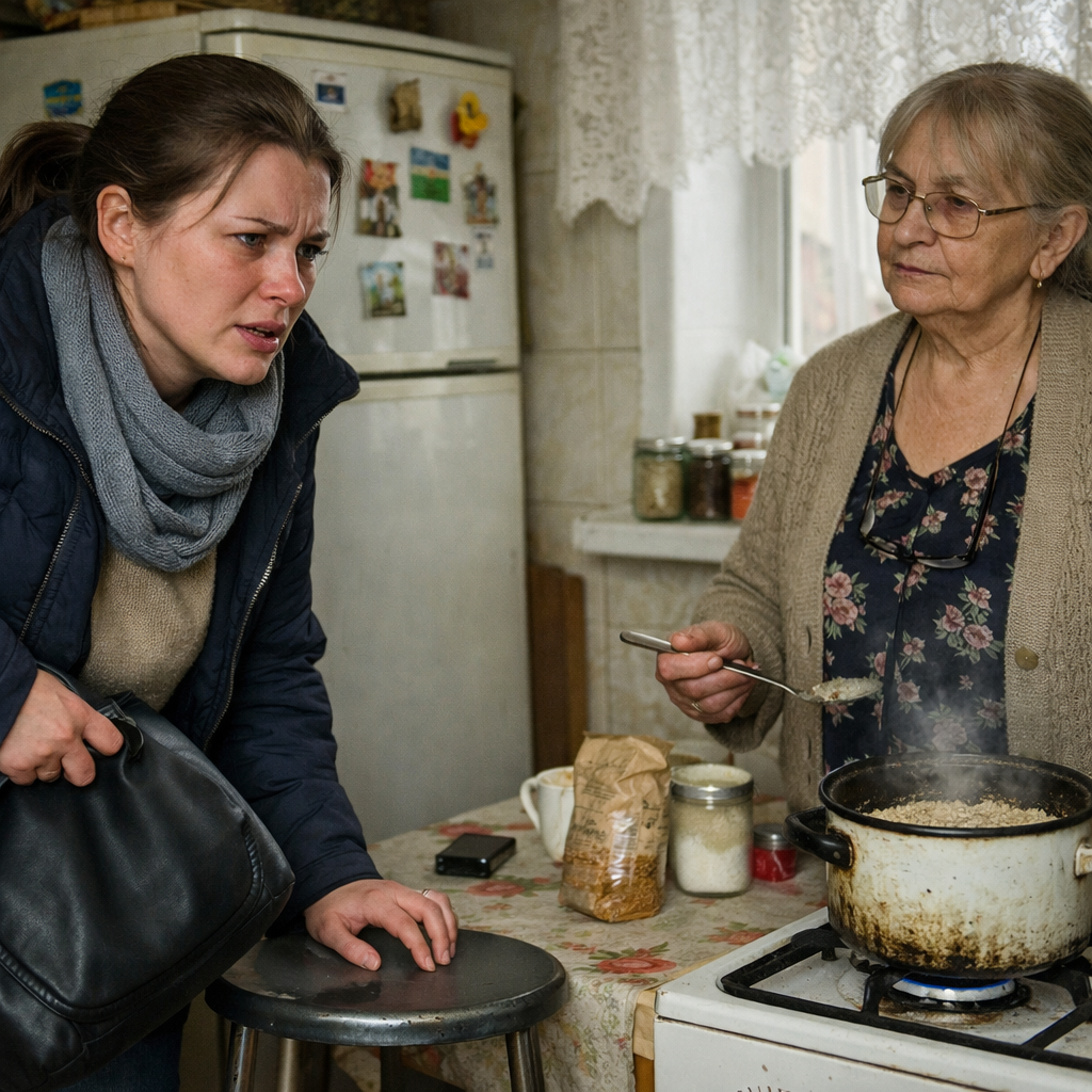 Мамо! Ти хоч розумієш, що ти зробила? — голос Оксани зірвався на хрип. — Ти підписала документи? Просто так, за моєю спиною? Ніна Степанівна не піднімала очей. Вона повільно, майже заворожено, помішувала вівсянку в старій закіптюженій каструльці. — Підписала, — нарешті вимовила мати. Голос її був сухим і рівним, як степова дорога. — Моє житло, Оксано. Моя власність. Маю право розпоряджатися нею так, як велить мені сумління. — Твоє сумління?! — Оксана відкинула сумку на табурет, і та з гуркотом впала. — Трикімнатна квартира в центрі! Ти просто взяла і переписала її на Свєтку? На ту, яка згадує про тебе лише тоді, коли їй треба грошей на черговий кредит? — Світлана — твоя сестра, — тихо зауважила мати. — І їй зараз важче. — Важче?! — Оксана задихнулася від обурення. — А мені легко? Я двадцять років, мамо, двадцять років щосуботи сідаю на цей проклятий автобус і їду до тебе через усю область. Хто возив тобі ліки, коли ти ледь справлялася сама, після недуги? Хто полов твій город у селі, поки Свєтка грілася в Туреччині? Хто вислуховував твої скарги на тиск, на сусідів, на життя? Я! А квартира — їй? Мати нарешті відставила каструлю. Вона повільно повернулася до доньки. — Сідай їсти, Оксано. Ти з дороги