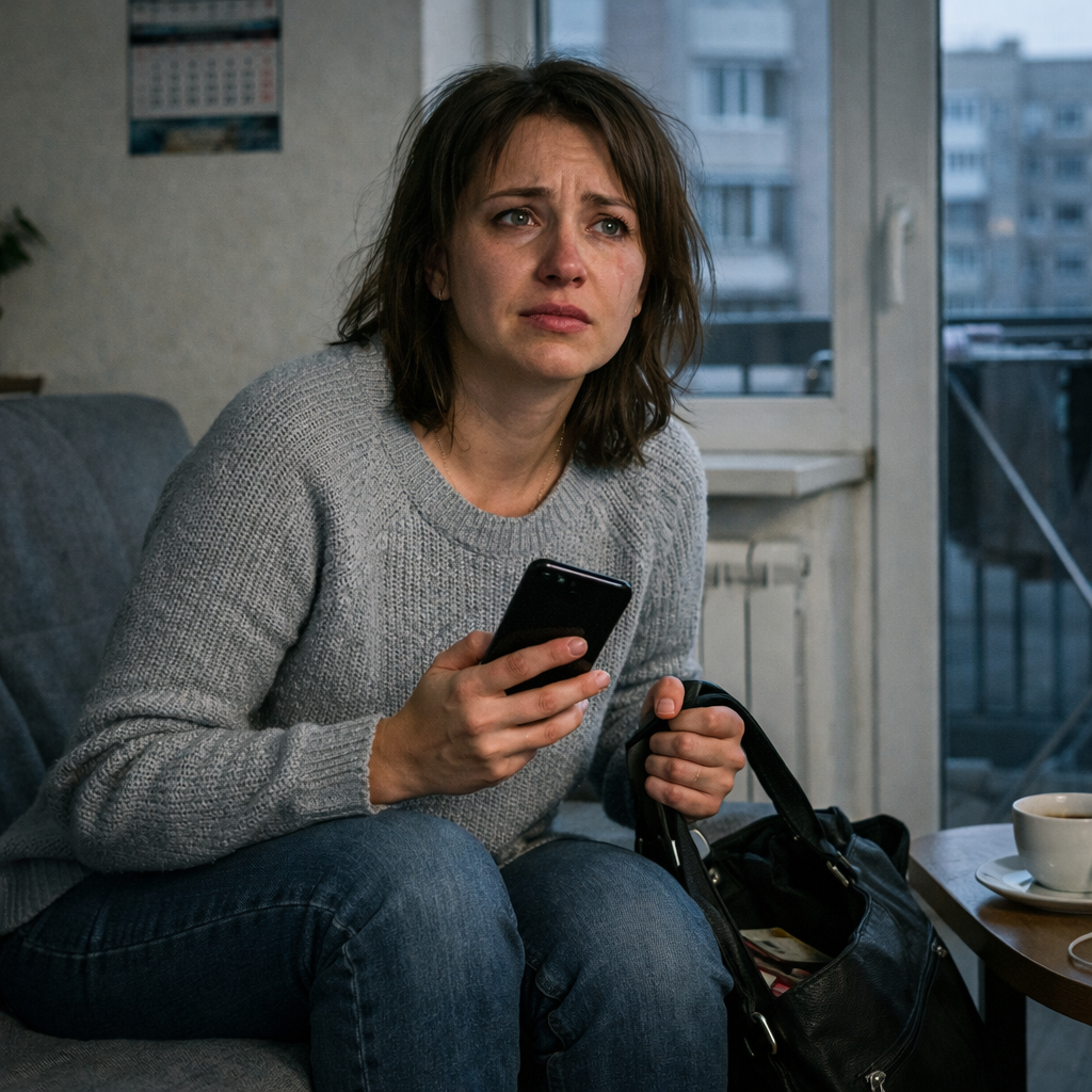 Наталка відключила телефон і розплакалася. – Ваш чоловік зраджує Вам, – звучав у голові голос. – Якщо не вірите, сьогодні о 6-й, ми будемо в місцевому готелі. Наталка глянула на годинник, схопила сумку та зупинилася. Вона дістала телефон. – Мамо, приїдь до мене,  – схвильовано промовила Наталка. Жінка все розповіла матері. Повисла невелика пауза. – Ще є час. Чекай. Зараз приїду, – відповіла мама і вибігла з квартири