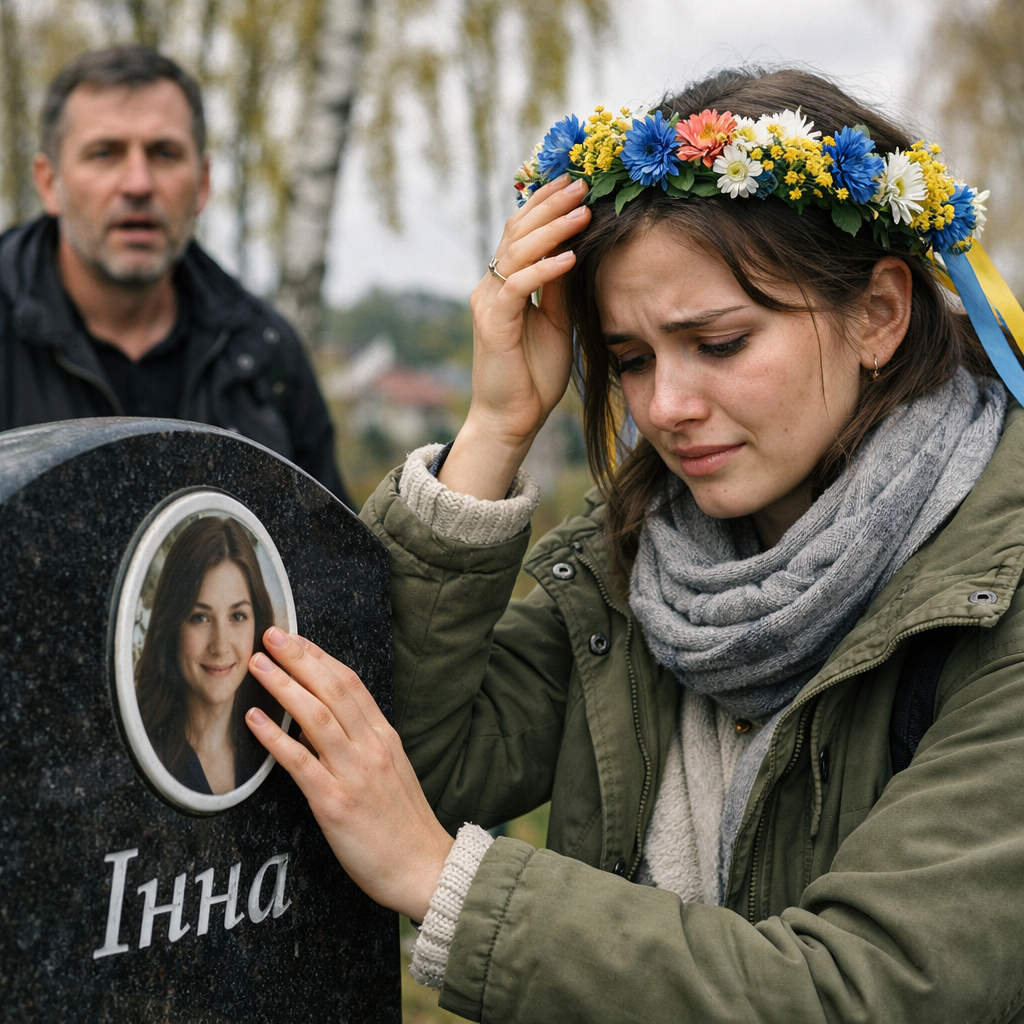 Борис приїхав у рідне село з закордону. Востаннє він був удома сім років тому. Село дуже змінилося. Розцілувавши батьків, Борис одразу попрямував на цвинтар. Памʼятник його Інні він знайшов легко. Там стояла молода дівчина і плакала. Дівчина дбайливо поправила вінок і погладила фото матері. – Уляна? – гукнув він її. – Ви хто? – здивовано запитала дівчина. – А я… Твій батько! Уляна застигла від здивування