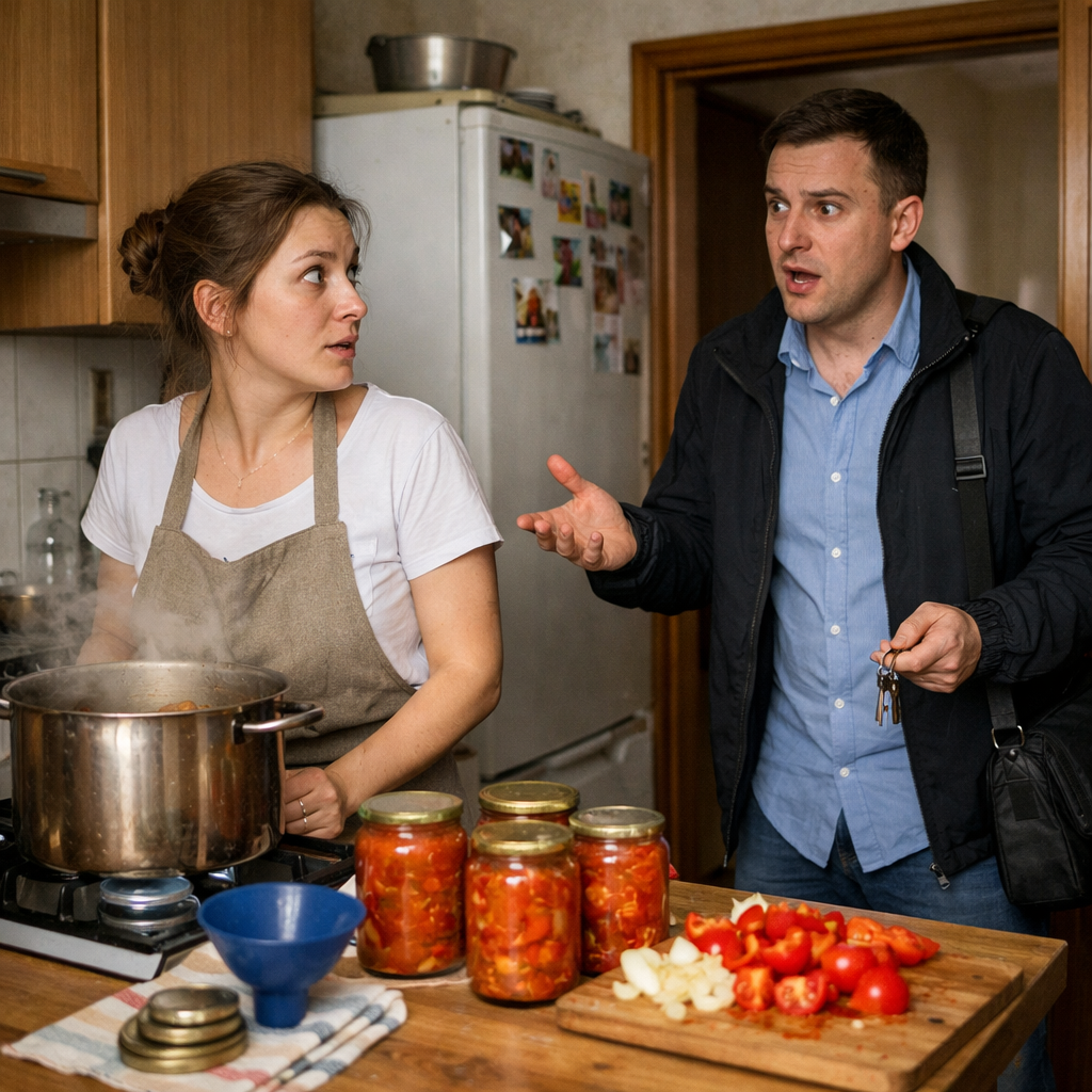 Ольга закривала лечо, коли з роботи повернувся чоловік. – Я вдома, – гукнув Сергій, зайшов на кухню і застиг. – А це що таке? – Як що? Ось лечо, готую. Ти ж сам просив, – усміхнулася Оля. – Я питаю що це? – Сергій обвів рукою кухню. – Ти про що коханий? Можеш пояснити, – здивувалась жінка. – Не прикидайся. Ти все прекрасно зрозуміла, що я маю на увазі, – вже обурено сказав він. Ольга здивовано дивилася на чоловіка, нічого не розуміючи