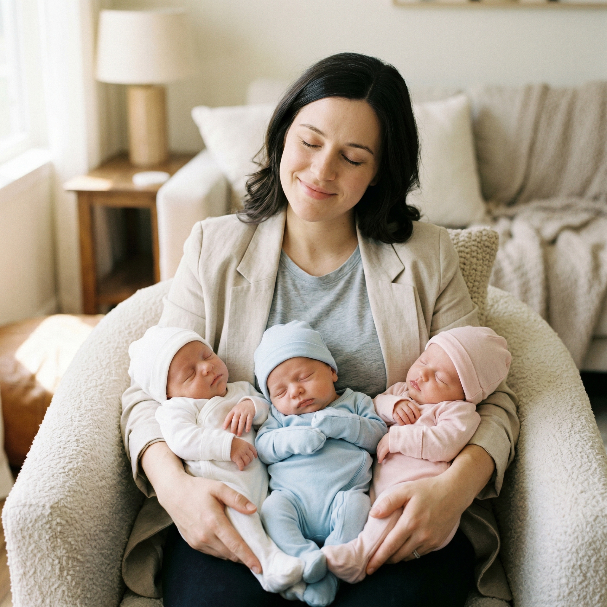 Трійнята?! Та ви ж справжня героїня, Валентино Миколаївно! І всі здорові — хлопчик і дві дівчинки! Це справжнє диво!