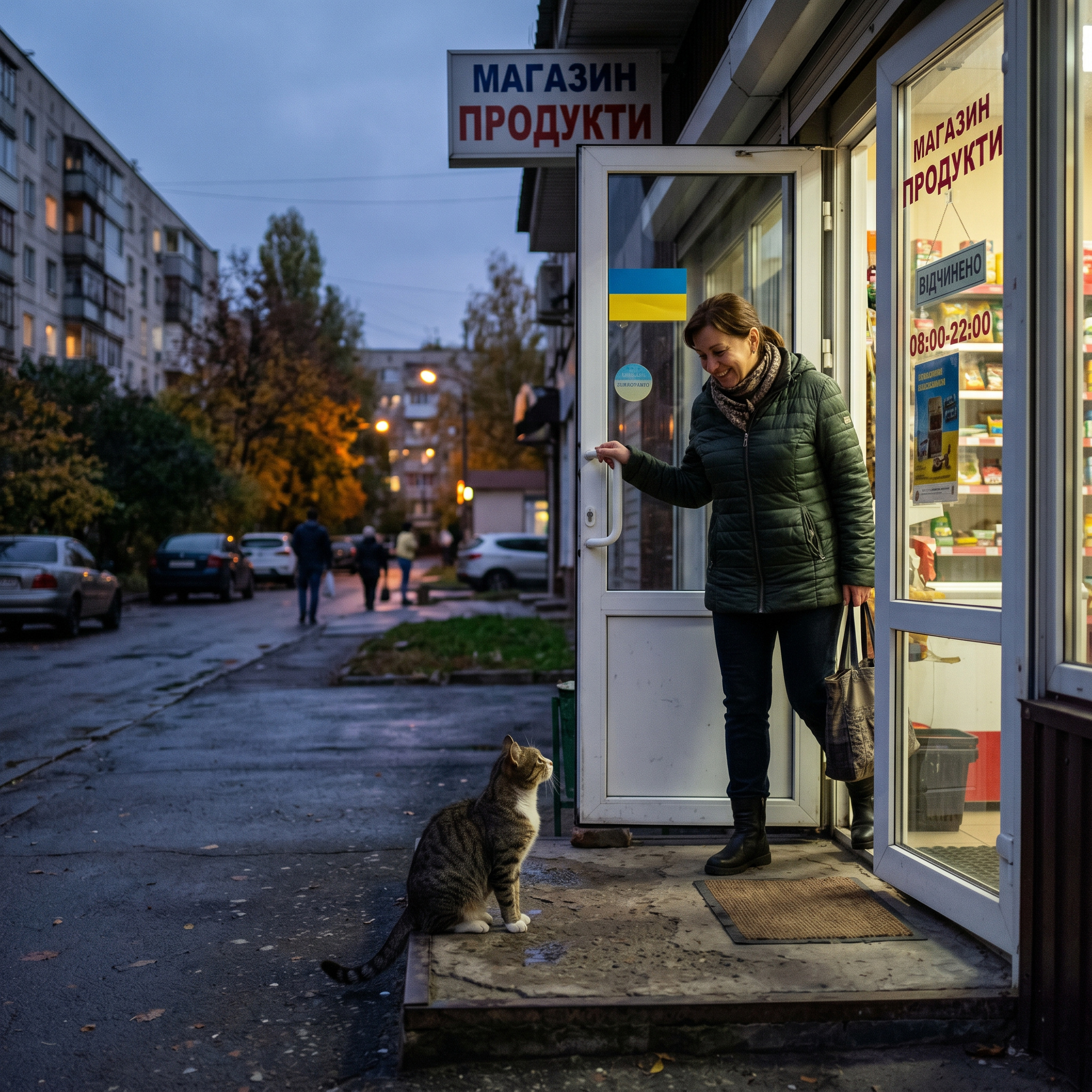 – Це за мною! – Кіт приходить забирати господарку з роботи, бо одного разу вона забрала його з вулиці