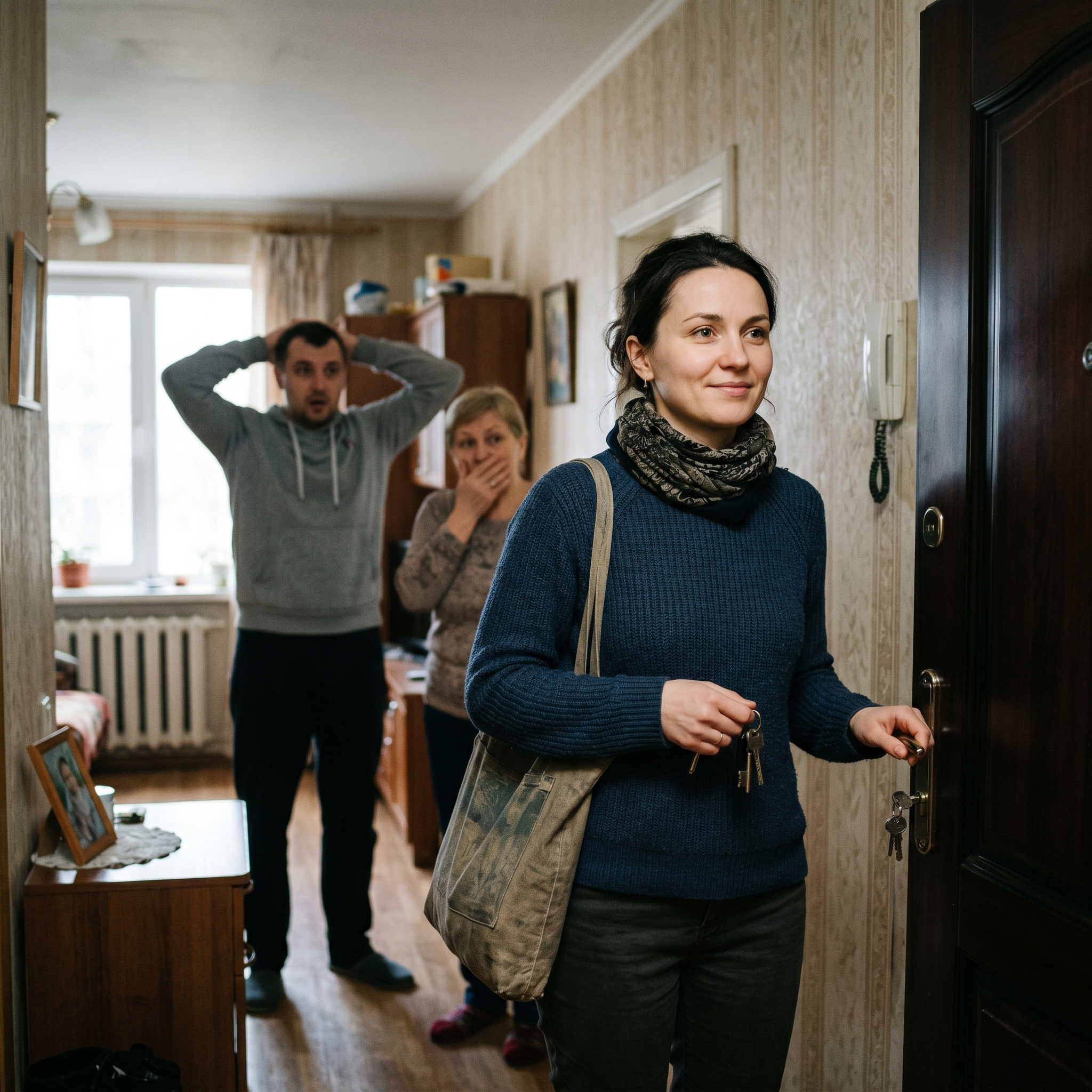 – Не подобається – провалюй! – кинув він. – Вже йду, – усміхнулася я, залишивши їх без житла