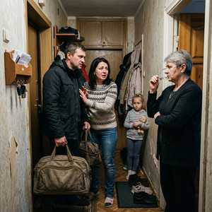 Які сумки? — Олена заступила шлях чоловікові, який уже тягнув до коридору величезний баул. — Як це «які»? — Вікторія зняла окуляри, і Олена побачила знайомий холодний блиск у її очах. — Ми приїхали додому. Мені важко платити за оренду в місті, у Вадима проблеми з роботою, а Софійці треба нормальна школа. Це квартира моєї матері. Я — перша спадкоємиця