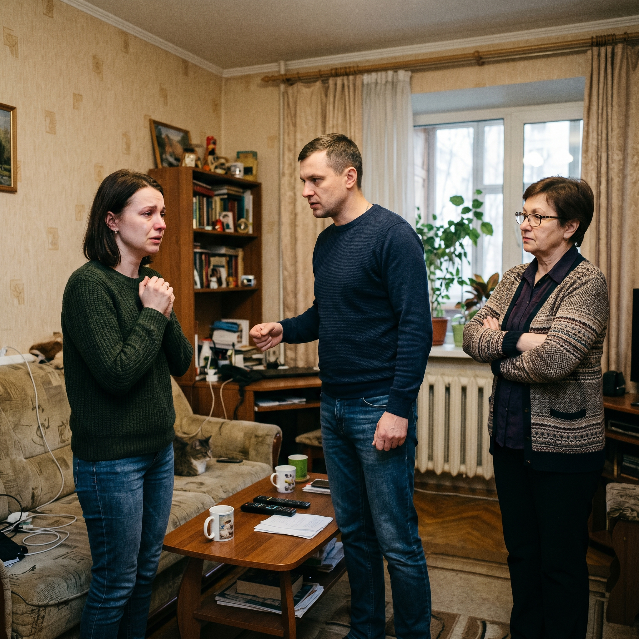 Олено, я не жартую. Або ти зараз же віддаєш приймаєш мої умови, або я йду. Назавжди. З мамою. Вибирай