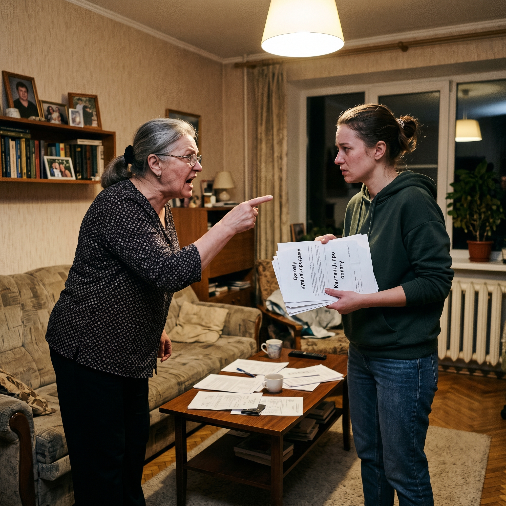– Він же його син, ти маєш допомогти! – Репетувала свекруха. – Я нічого не винна вашому старшому онукові! Нічого! Багато вкладався? Квартира навпіл? Це ви помиляєтесь. Перший внесок був від моїх батьків, останній теж – усе зафіксовано. Не навпіл