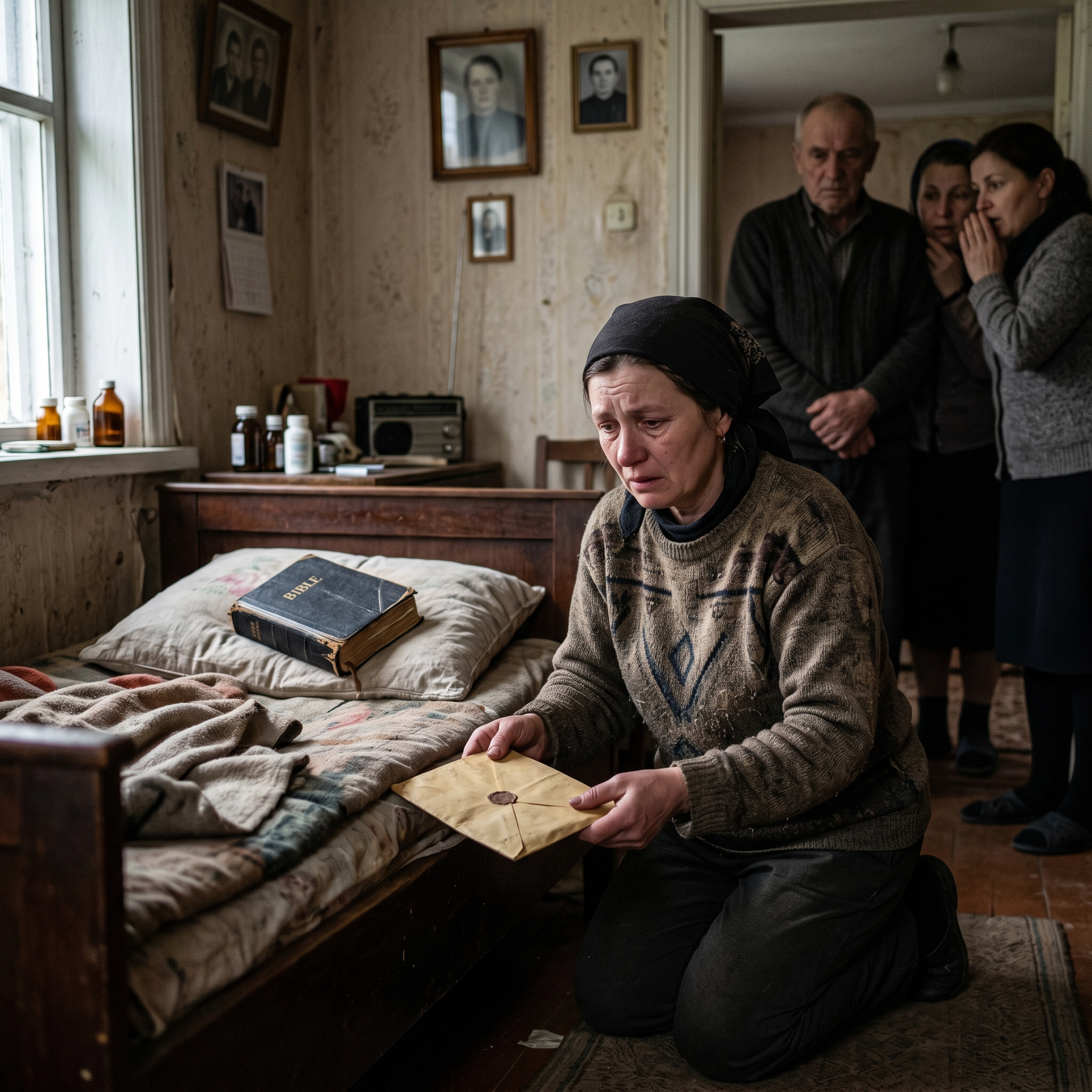 7 РОКІВ Я МИЛА, ГОДУВАЛА Й ПЕРЕВЕРТАЛА В ЛІЖКУ СВОГО СВЕКРА, біля подушки якого завжди лежала стара Біблія. А КОЛИ ВІН ПОМЕР, НОТАРІУС СУХО СКАЗАВ, ЩО МЕНІ НЕ ЗАЛИШИЛИ НІЧОГО. Лише на 40-й день я знайшла під його матрацом конверт, після якого вся родина замовкла.