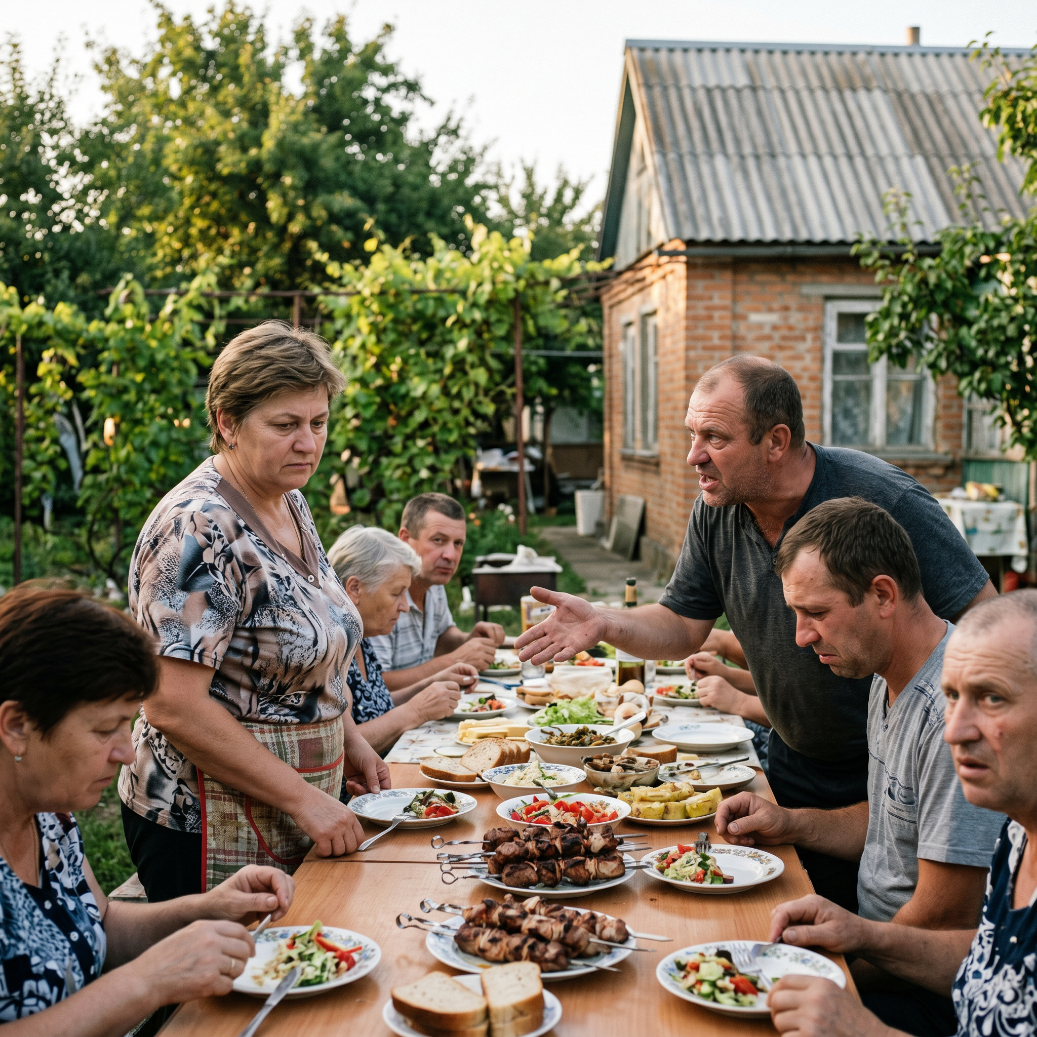 Чоловік зібрав родичів на дачі, щоб відсвяткувати свій день народження. Брат чоловіка весь вечір критикував мою їжу і сказав: «На кому ти одружився?»…