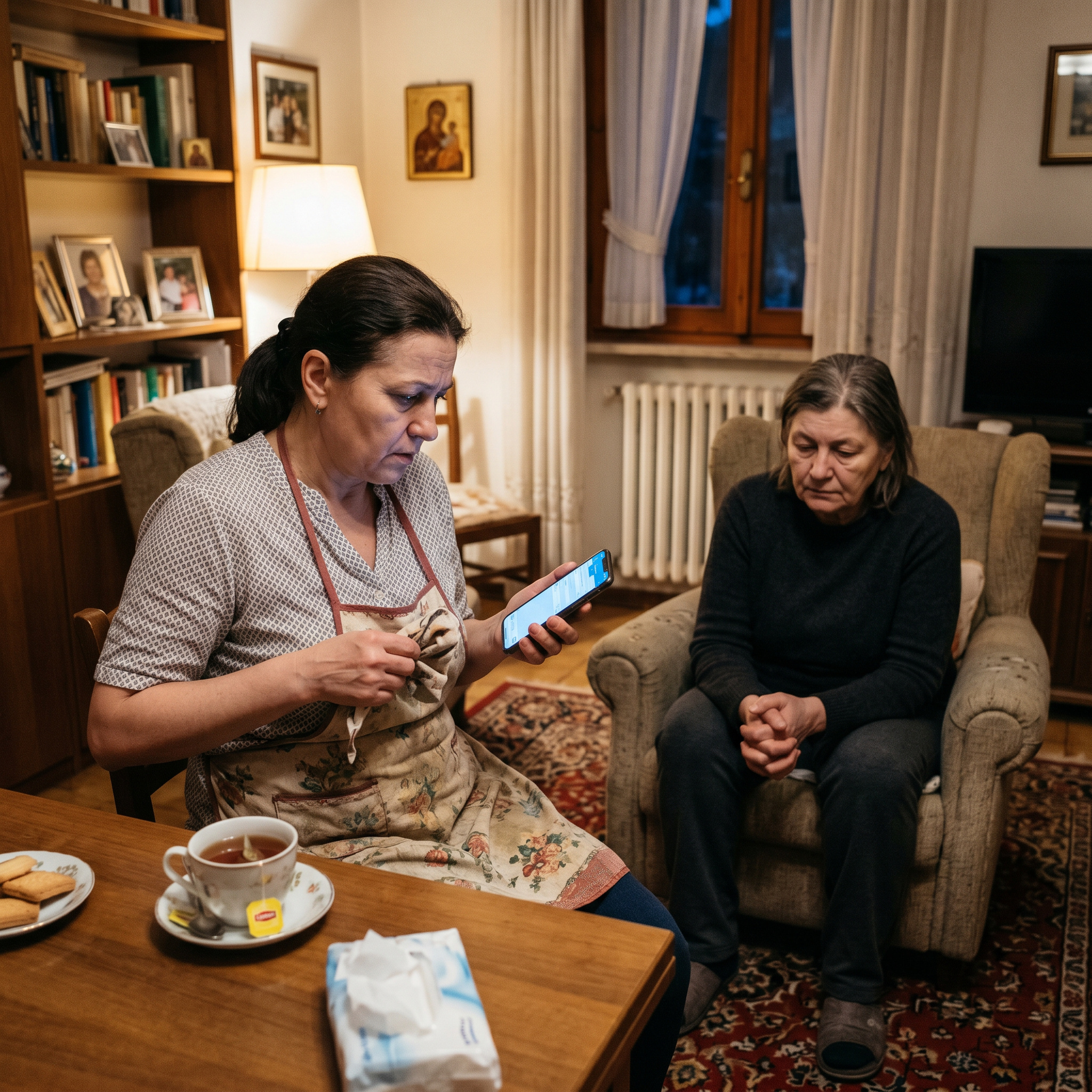 Син від мене слухавку не бере вже кілька днів. Хвилююся я, Тамаро, як би чого не сталося, — я нервово перебираю пальцями край фартуха, дивлячись на мерехтливий екран телефона. Моя сестра Тамара, яку я лише рік тому забрала до себе в Італію, важко зітхає. Вона зараз сидить у затишному кріслі вітальні тієї сеньйори, яку доглядає. Ми часто зідзвонюємося по відеозв’язку, щоб просто відчути, що ми не самі в цій чужій країні. — Не накручуй себе, Катерино. Все у них добре, — каже Тамара, поправляючи окуляри. — Просто у них до тебе претензії, і вони з невісткою так свій протест висловлюють. — Який ще протест? — я завмираю на місці. Пляшка з миючим засобом ледь не випадає з рук. — Ти щось знаєш, Тамаро? Не мовчи, кажи як є. Сестра завагалася. Вона відвела погляд у бік вікна, де за склом виднілися доглянуті італійські сади. Потім все ж таки наважилася. Виявилося, невістка Ольга в розмові з донькою Тамари була дуже емоційною. Вона ледь не плакала від обурення. Мовляв, я, «багата італійська бабуся», привезла на хрестини онука всього двісті євро. «Як на сміх», — передала сестра слова невістки