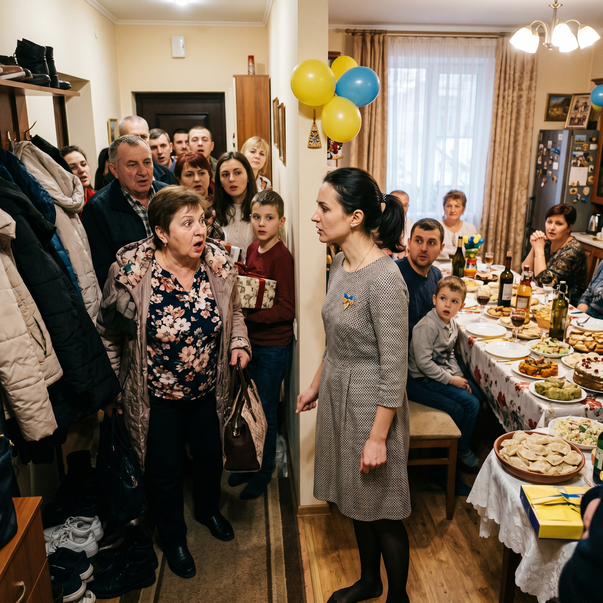 На ювілей родичі заявилися юрбою без попередження, але не очікували, що їм відповість невістка
