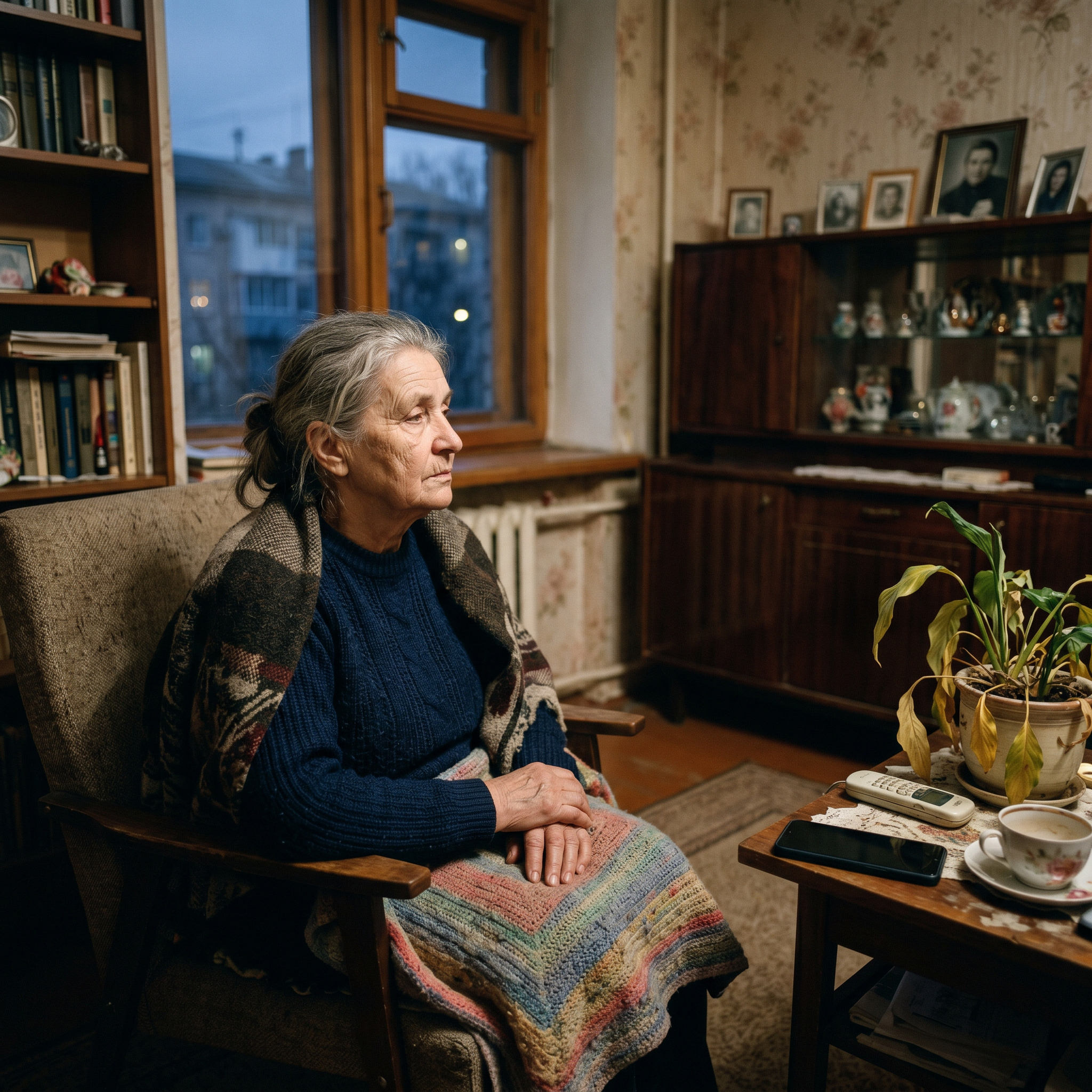 Коли мені виповнилося сімдесят, я сіла в крісло біля вікна, подивилася на свій старий сервант, на вазон із пожовклим листям, на телефон, який мовчав уже четвертий день, і вперше сказала собі чесно: